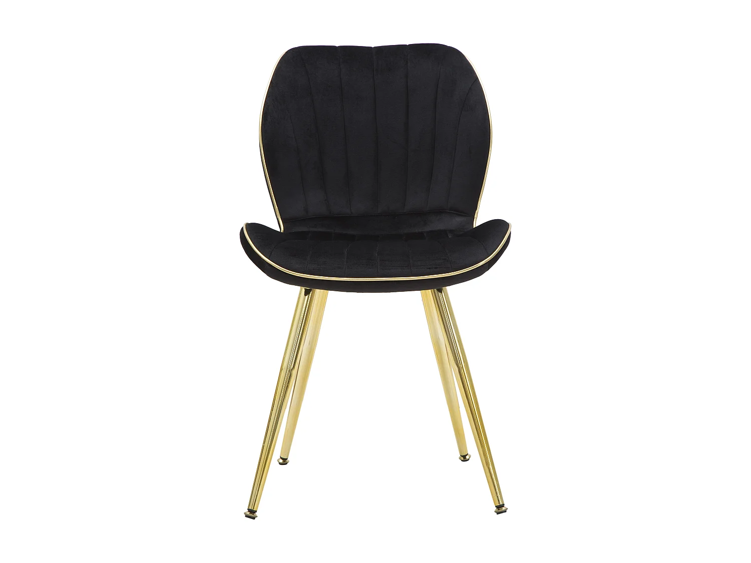 Krzesło Paris Space czarno-złote zestaw 2 szt. 46X58X77 cm