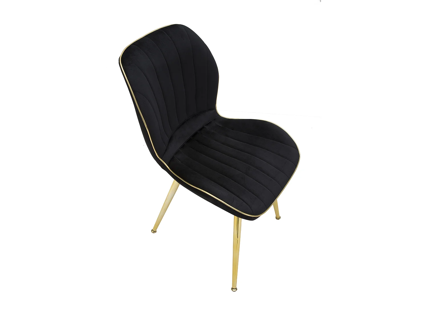 Krzesło Paris Space czarno-złote zestaw 2 szt. 46X58X77 cm