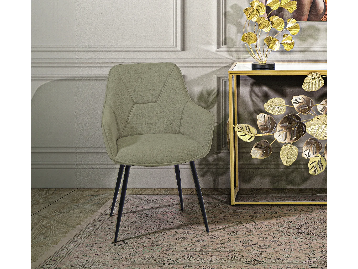 CONJUNTO DE CADEIRAS VICENZA VERDE 2 PCS 58X63X85,5 CM