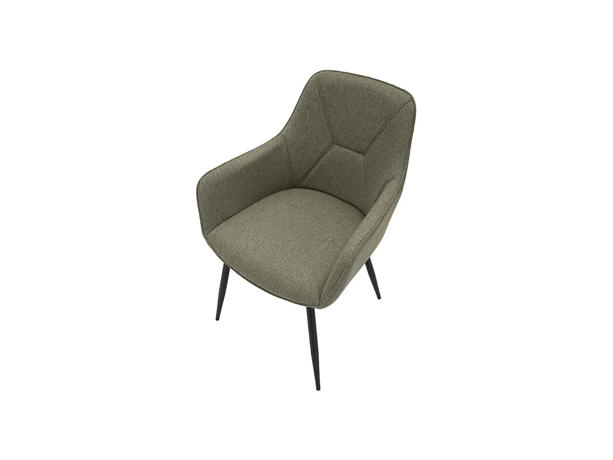 Lot de 2 Chaises Fauteuil "Vicenza" 85cm Vert