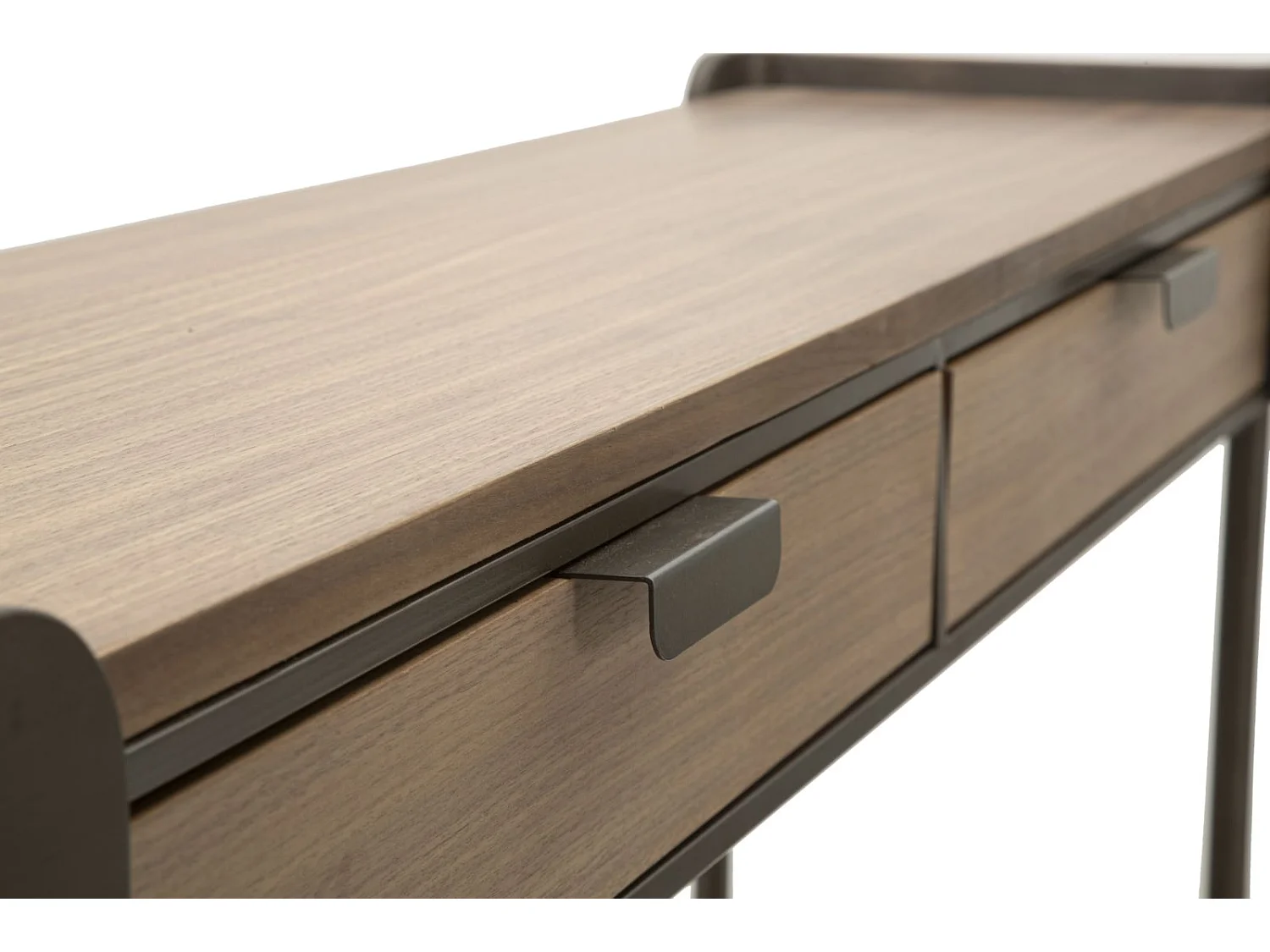 Console 2 Tiroirs en Bois "Toronto" 120cm Naturel