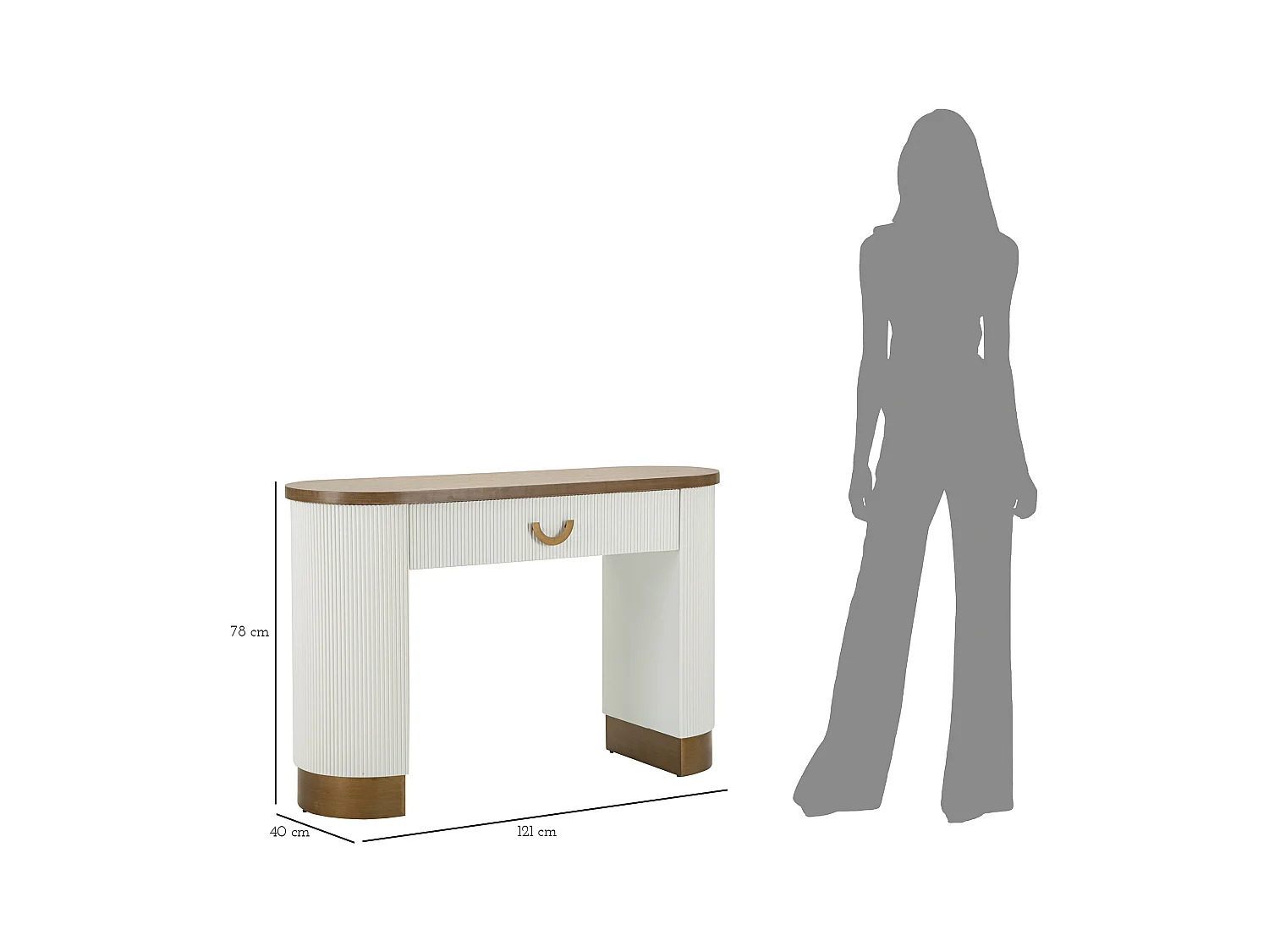 Konsola Tuluza cm 121X40X78