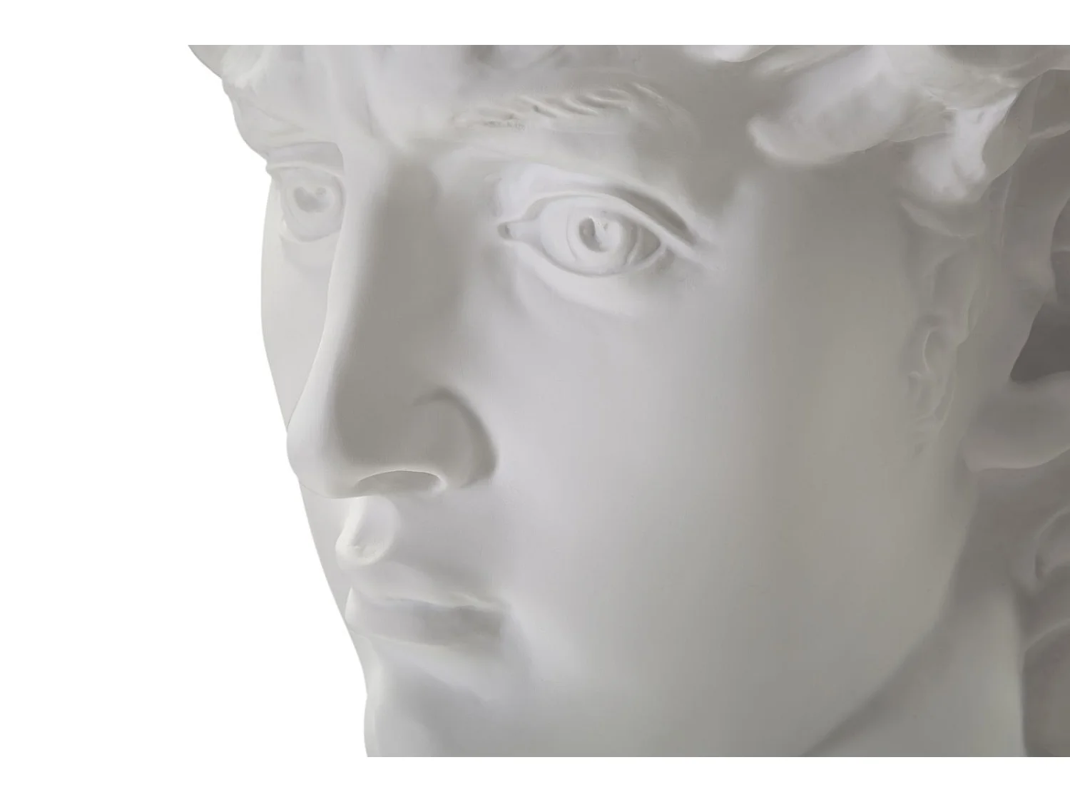 Statue Tête Homme "Irvin" 60cm Blanc