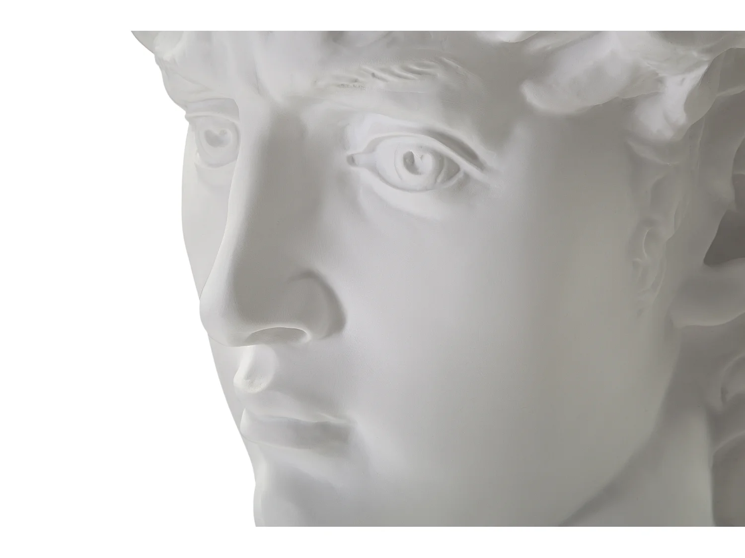 Statue Tête Homme "Irvin" 60cm Blanc