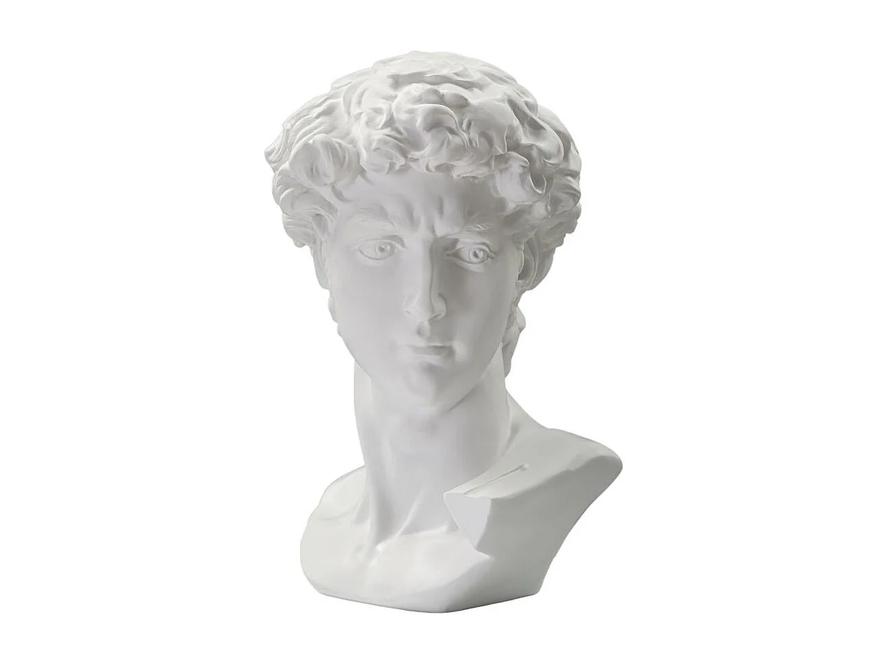 Statue Tête Homme "Irvin" 60cm Blanc