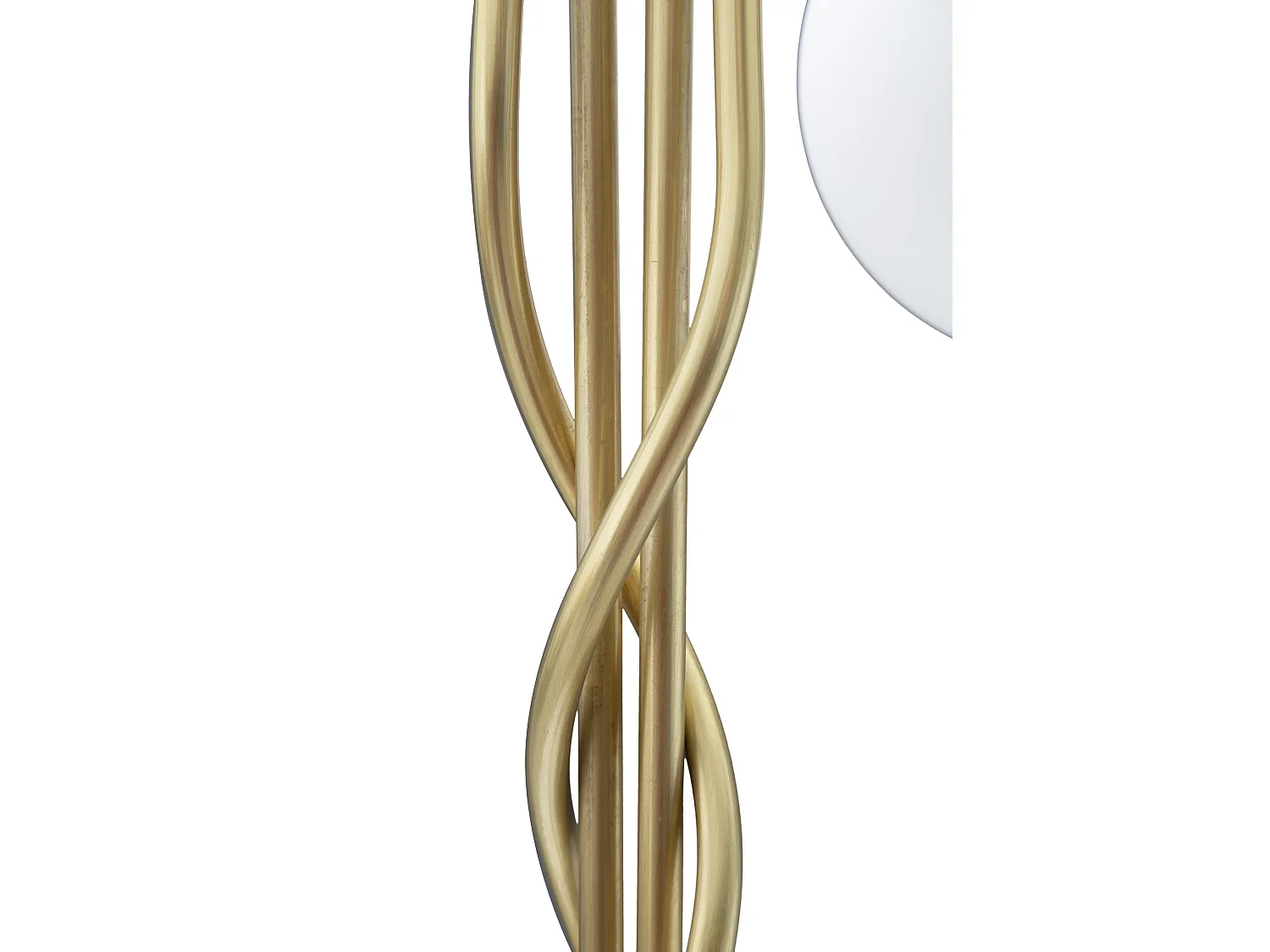 Lampadaire Design 4 Sphères "Glamy" 176cm Blanc & Or