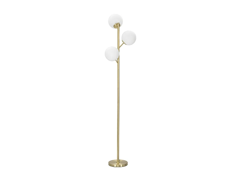 Lámpara de Pie Glamy 3 Luces Metal Dorado Ø 36x190 cm