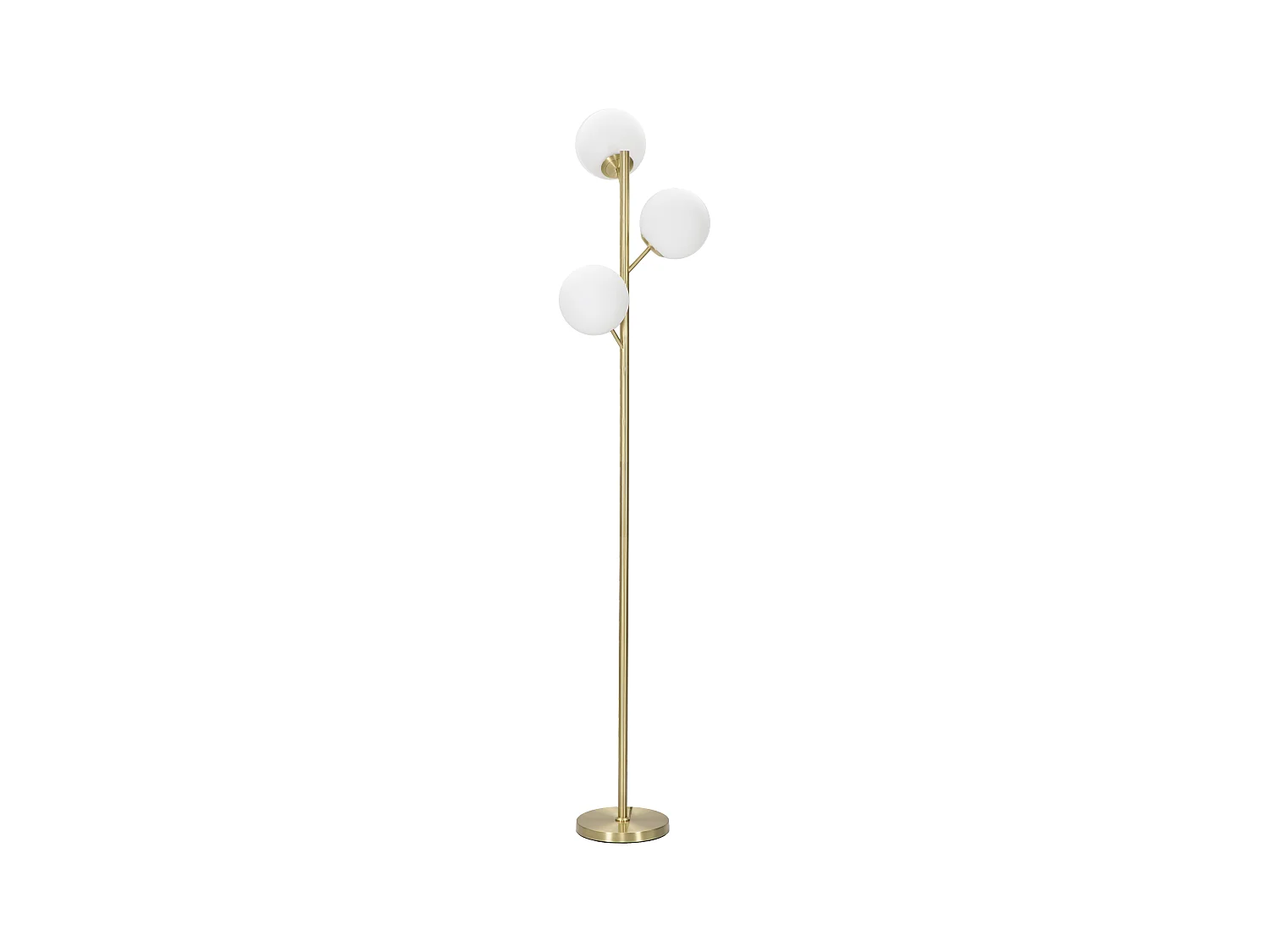 Lampadaire Glamy 3 Lumières Métal Doré Ø 36x190 cm