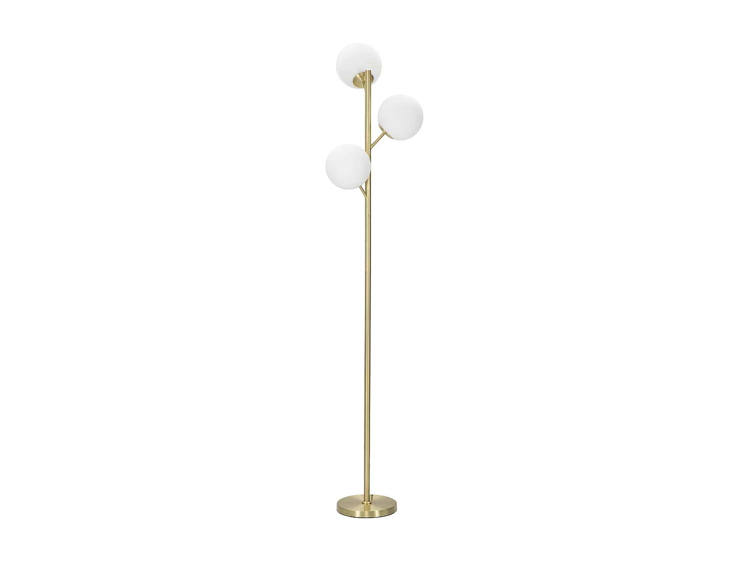 Lampadaire Glamy 3 Lumières Métal Doré Ø 36x190 cm