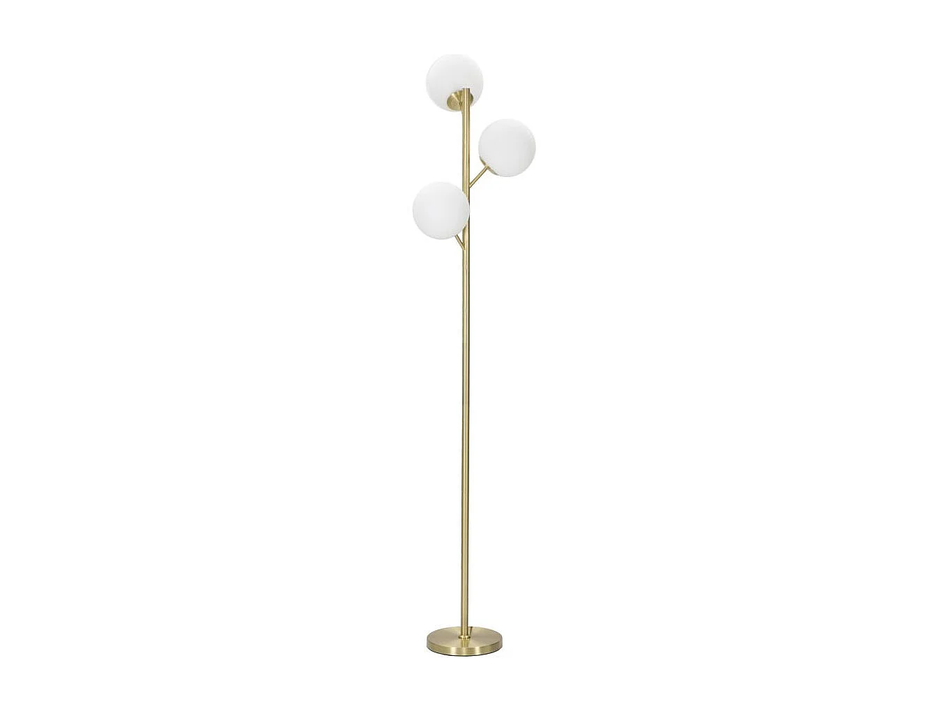 Lampadaire Glamy 3 Lumières Métal Doré Ø 36x190 cm