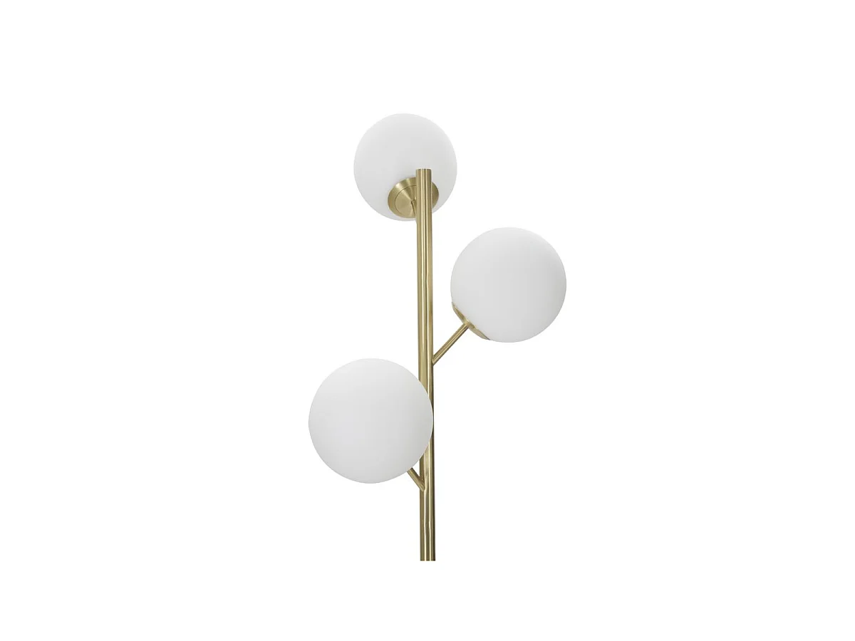 Candeeiro de Pé Glamy 3 Luzes Metal Dourado Ø 36x190 cm