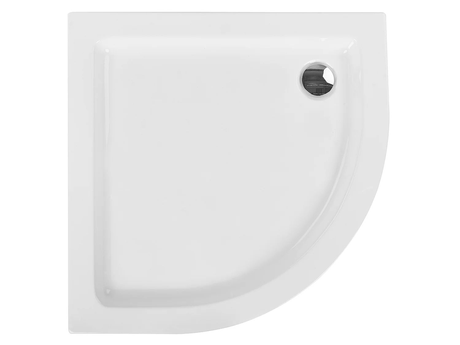 Bac de douche ALISO 80 x 80 x 7 cm Blanc