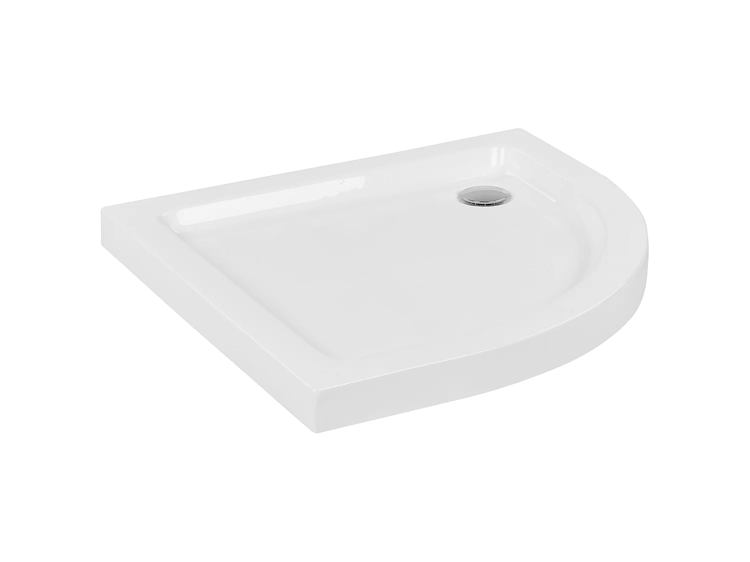 Bac de douche ALISO 80 x 80 x 7 cm Blanc