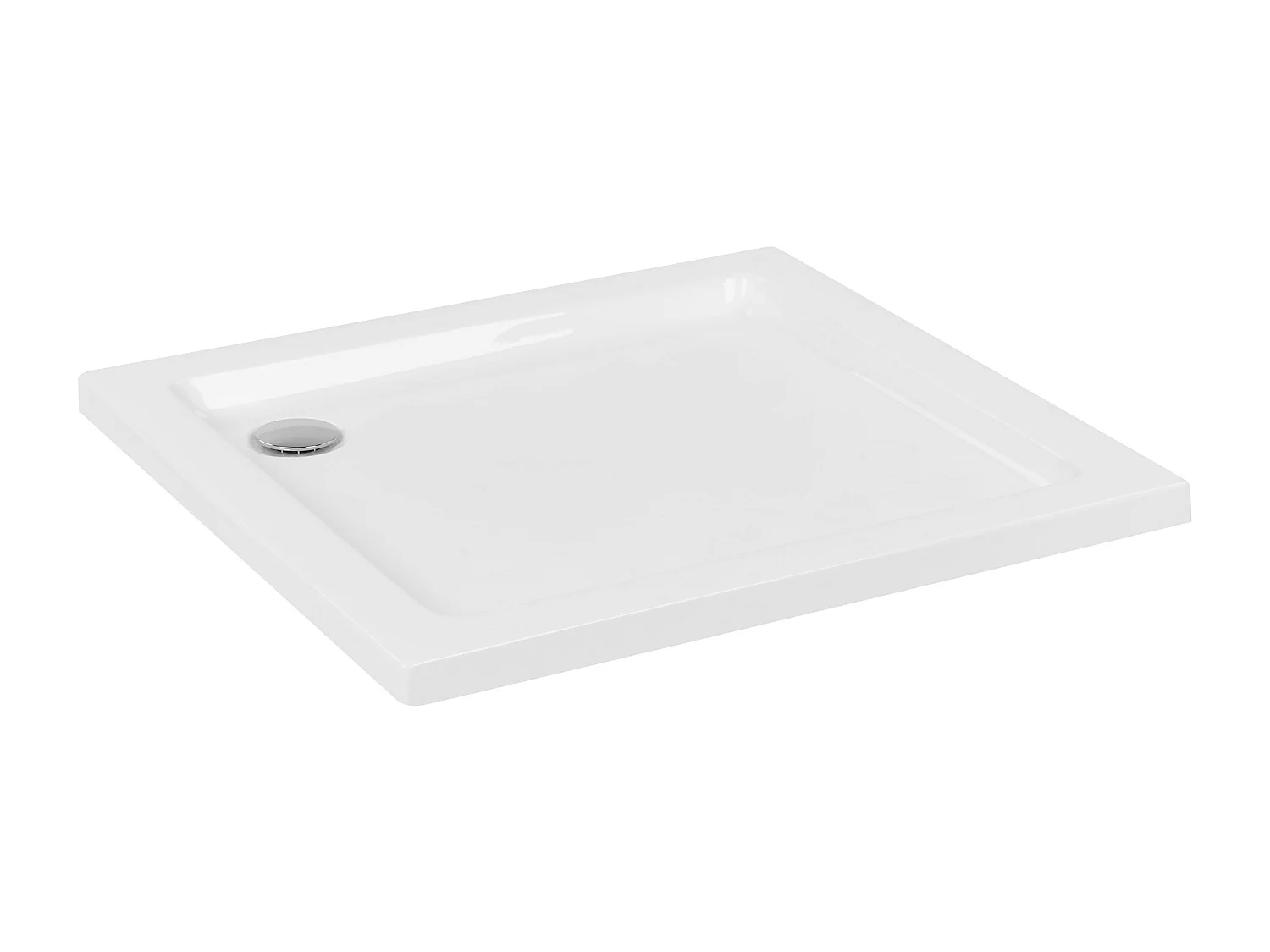 Brodzik prysznicowy AMPAY 80 x 80 x 5 cm Biały