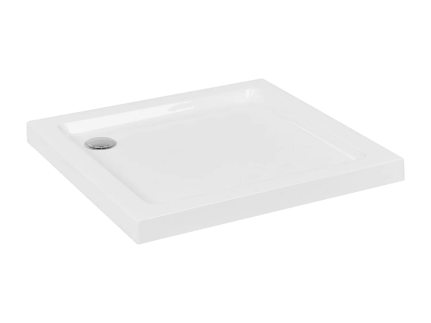 Brodzik prysznicowy AMPAY 80 x 80 x 7 cm Biały