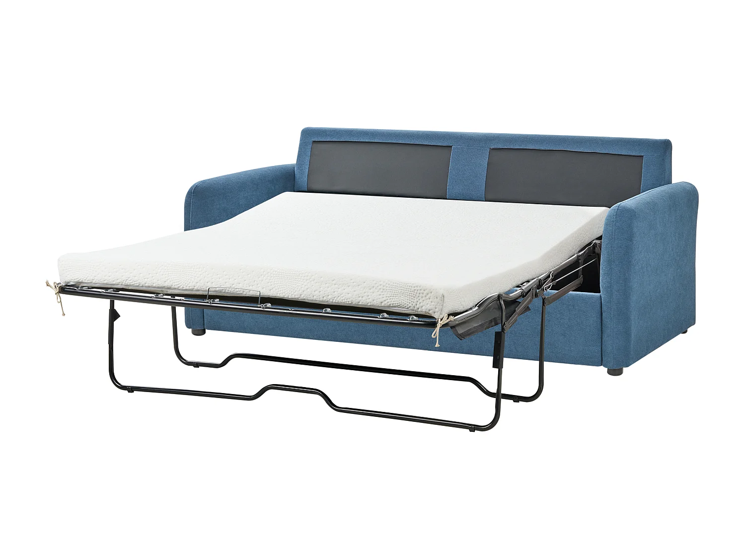 Sofá cama BENNAS Tela Azul 3 plazas