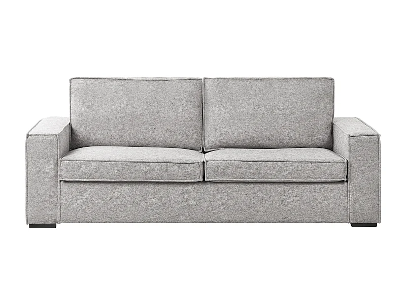 Canapé-lit 3 places VUOKATTI Tissu Gris clair