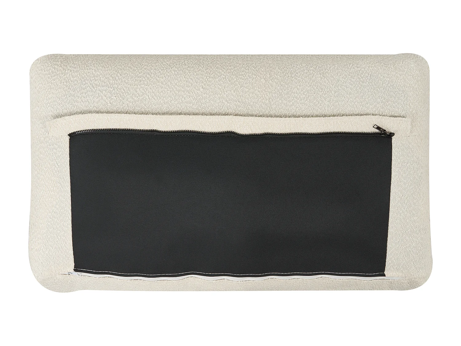 Sofá-cama BENNAS Bouclé Creme claro 3 lugares