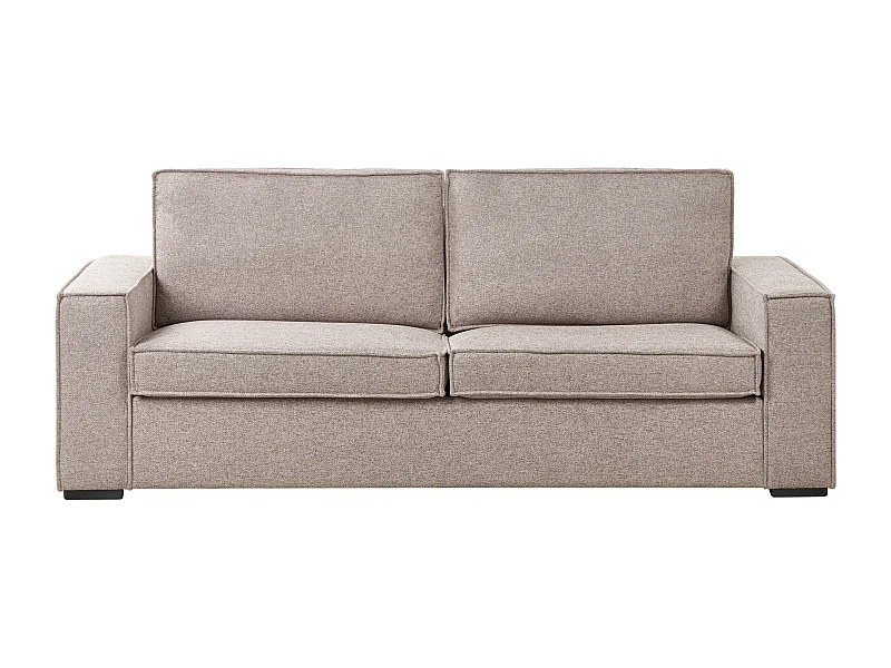 Canapé-lit 3 places VUOKATTI Tissu Marron clair