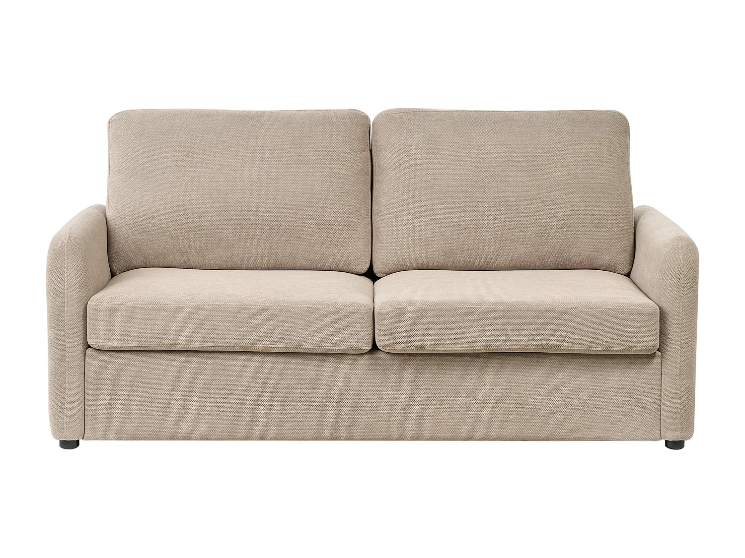 Slaapbank BENNAS Stof Taupe 3-zitter