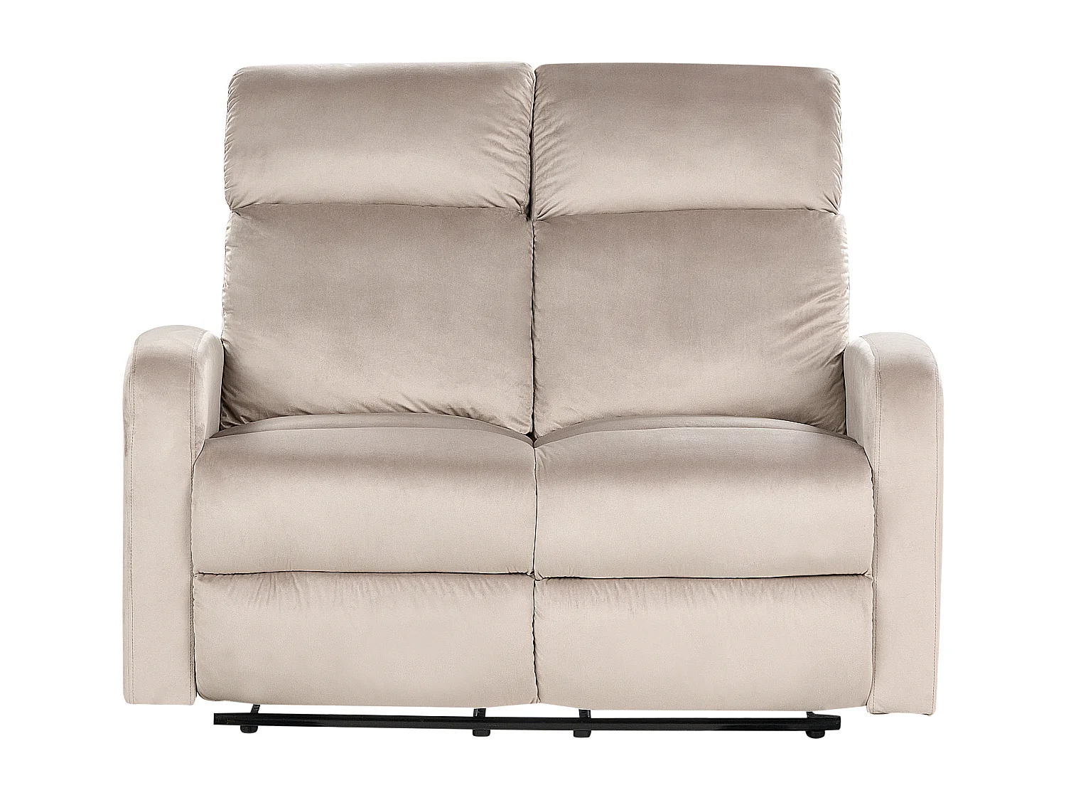 Canapé relax électrique 2 places VERDAL Velours Taupe
