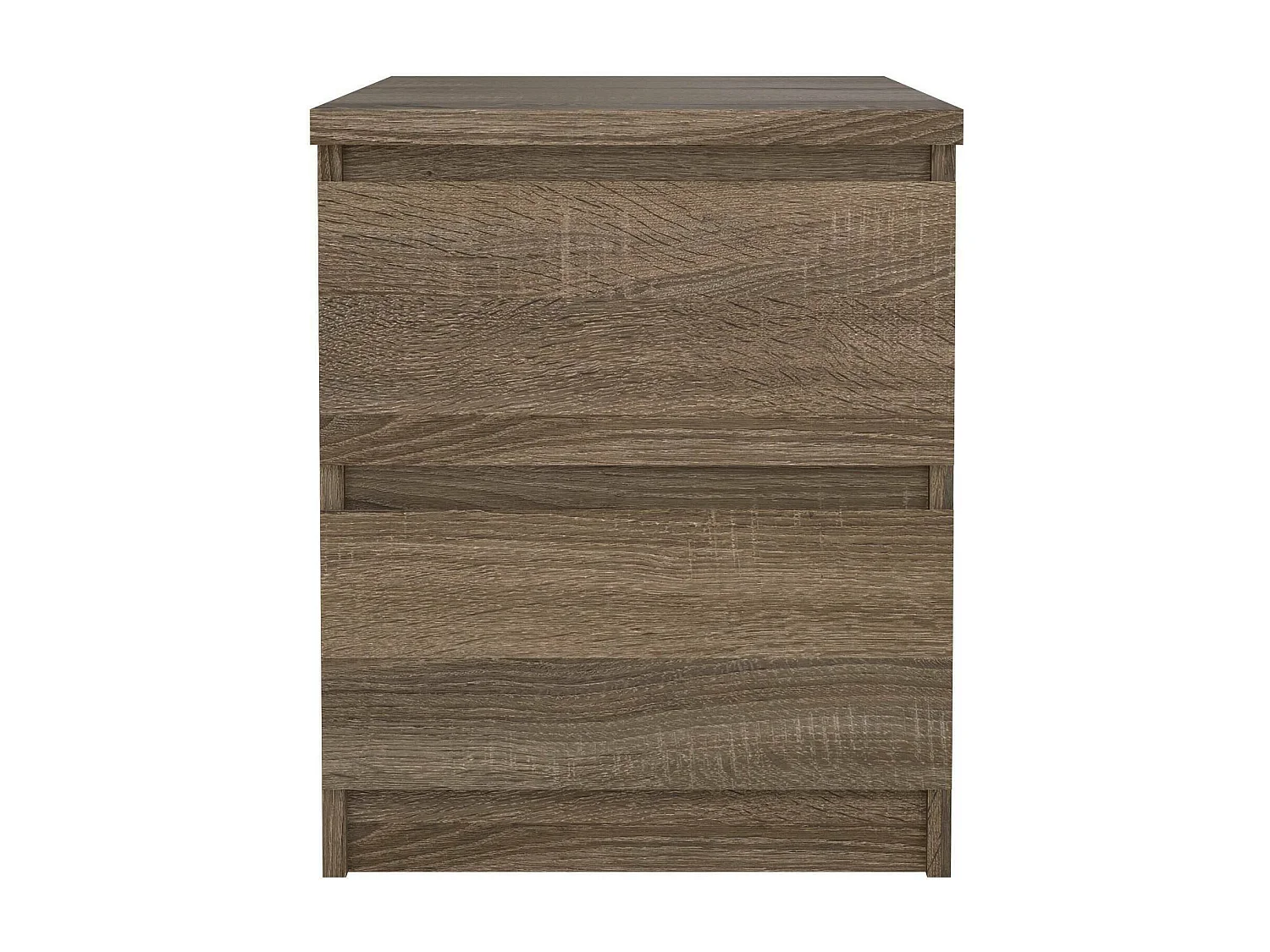 Comodino Daiki, 2 Cassetti, 40.2x50x49.5h cm Marrone Rovere