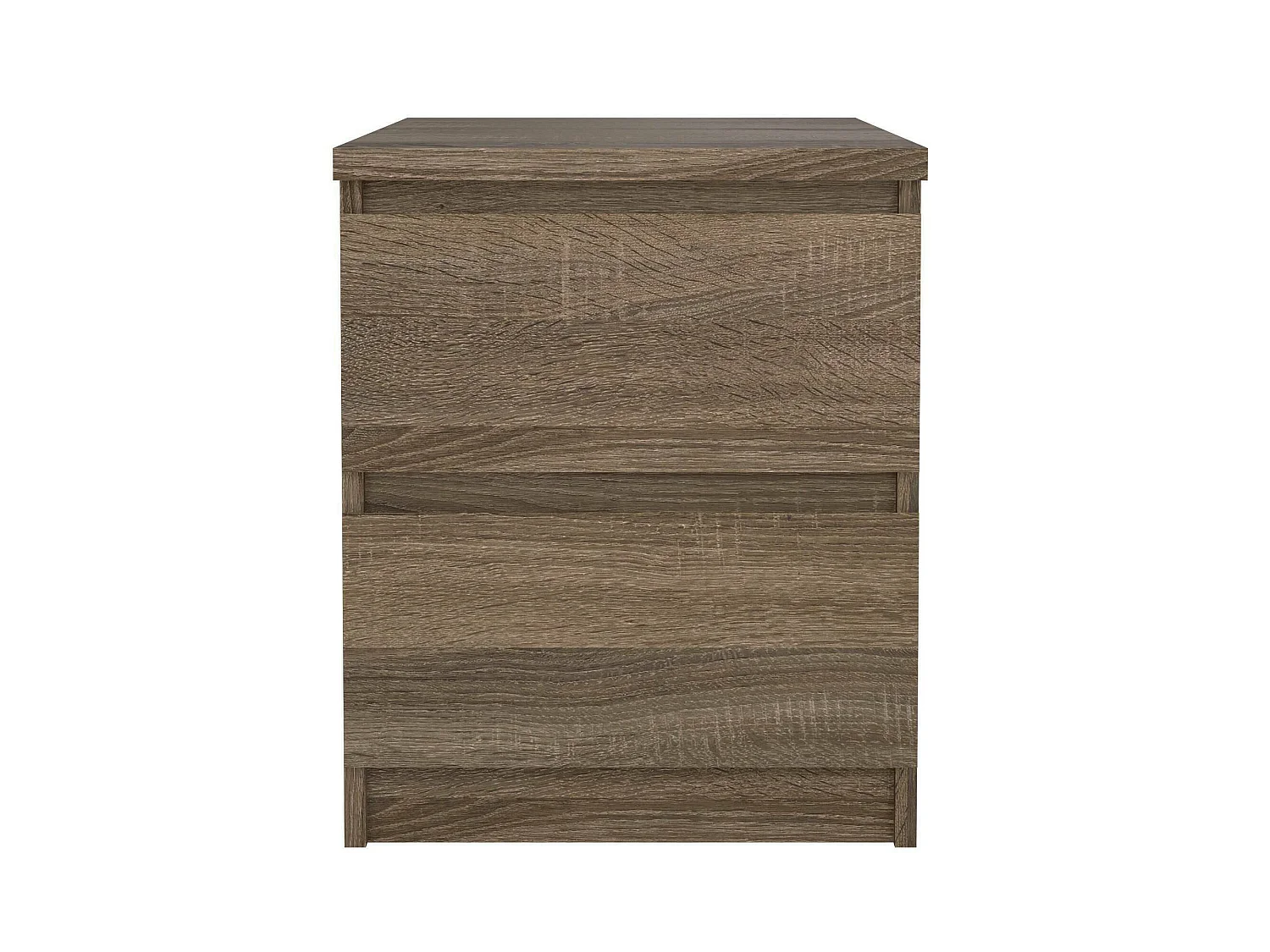 Chevet Daiki, Commode basse, Table de nuit, Étagère de chevet, 50x40 h50 cm, Chêne clair