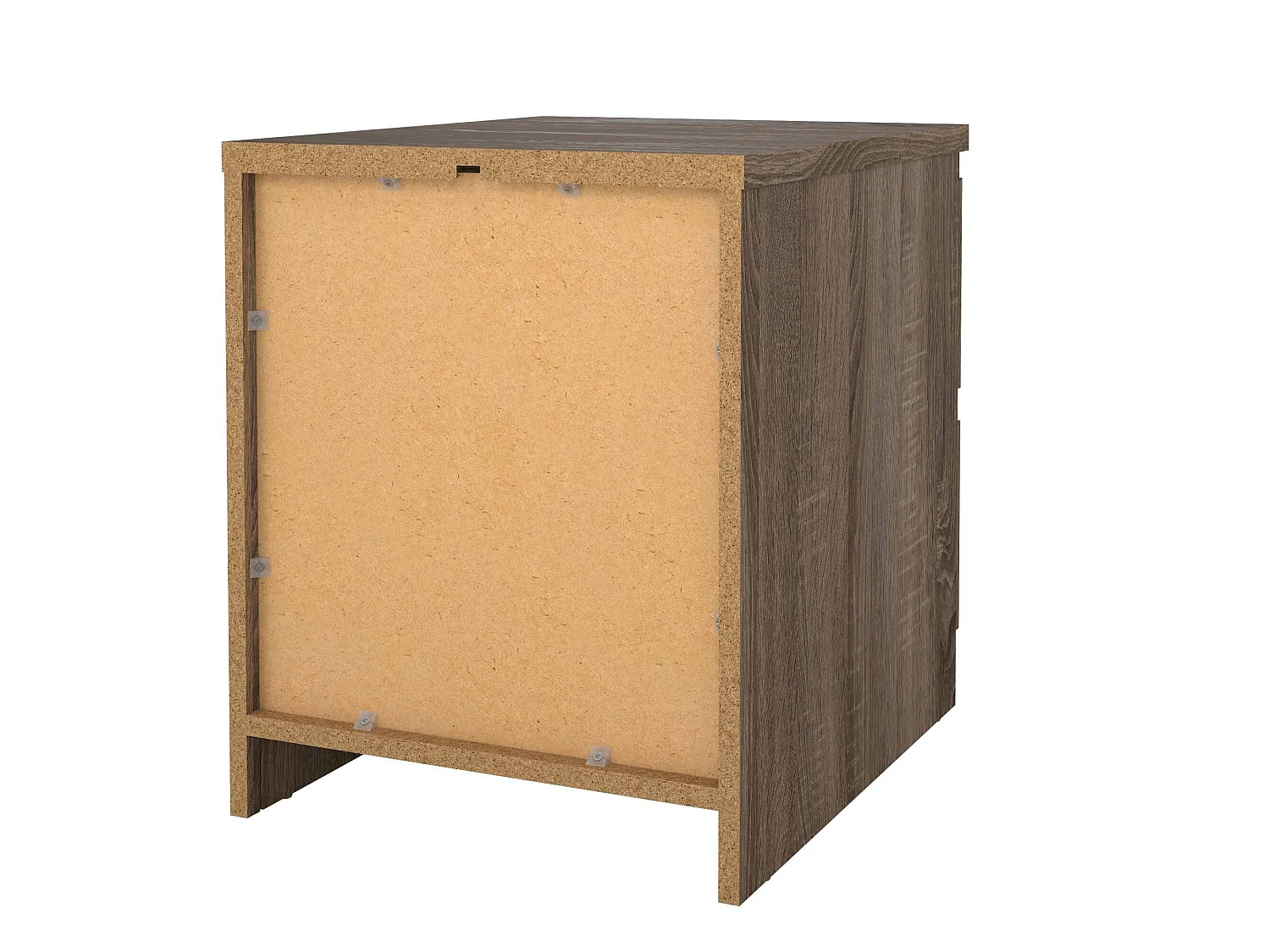 Chevet Daiki, Commode basse, Table de nuit, Étagère de chevet, 50x40 h50 cm, Chêne clair