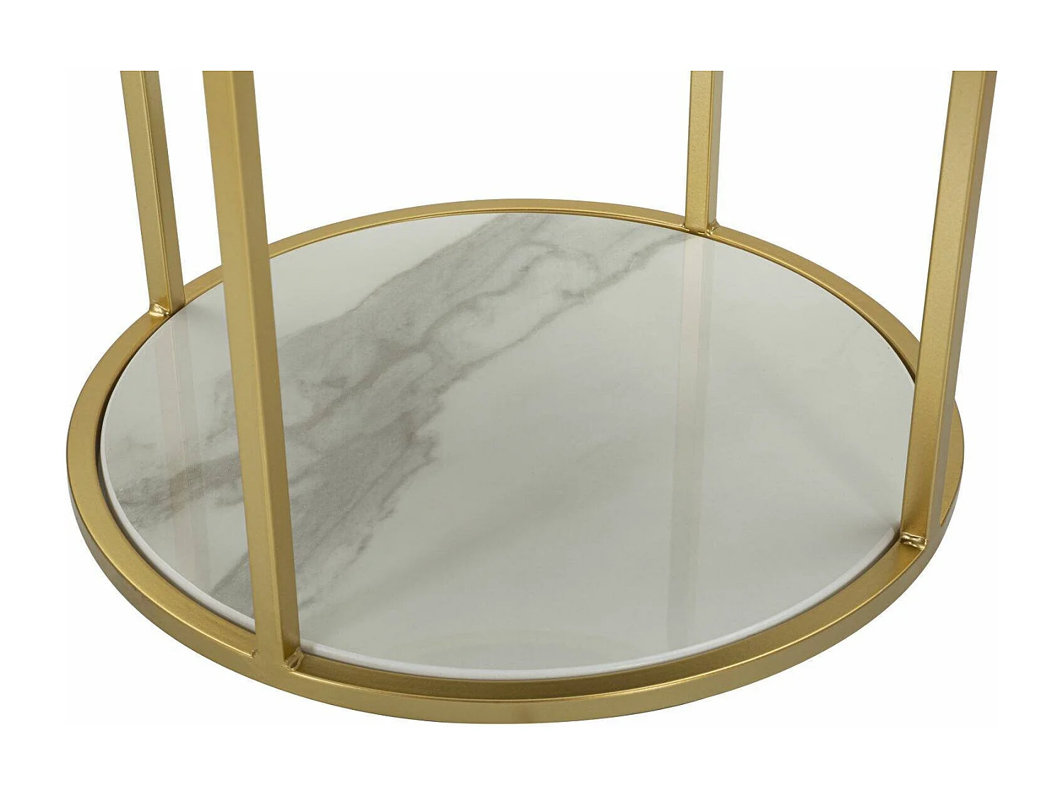 Mesa de cabeceira Gerhard, cómoda baixa, mesa de cabeceira, prateleira de cama, 42x42 h48 cm, rosa e branco