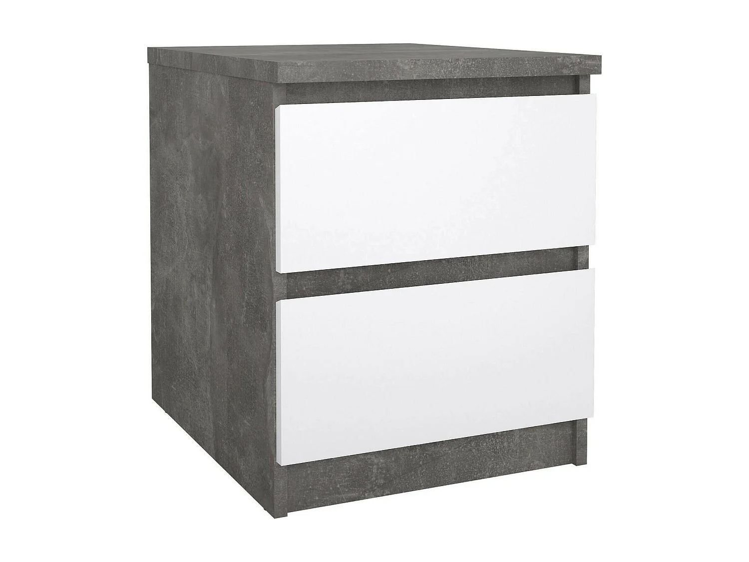 Comodino Azar, un Ripiano, 40.4x50x49.5h cm Grigio Cemento