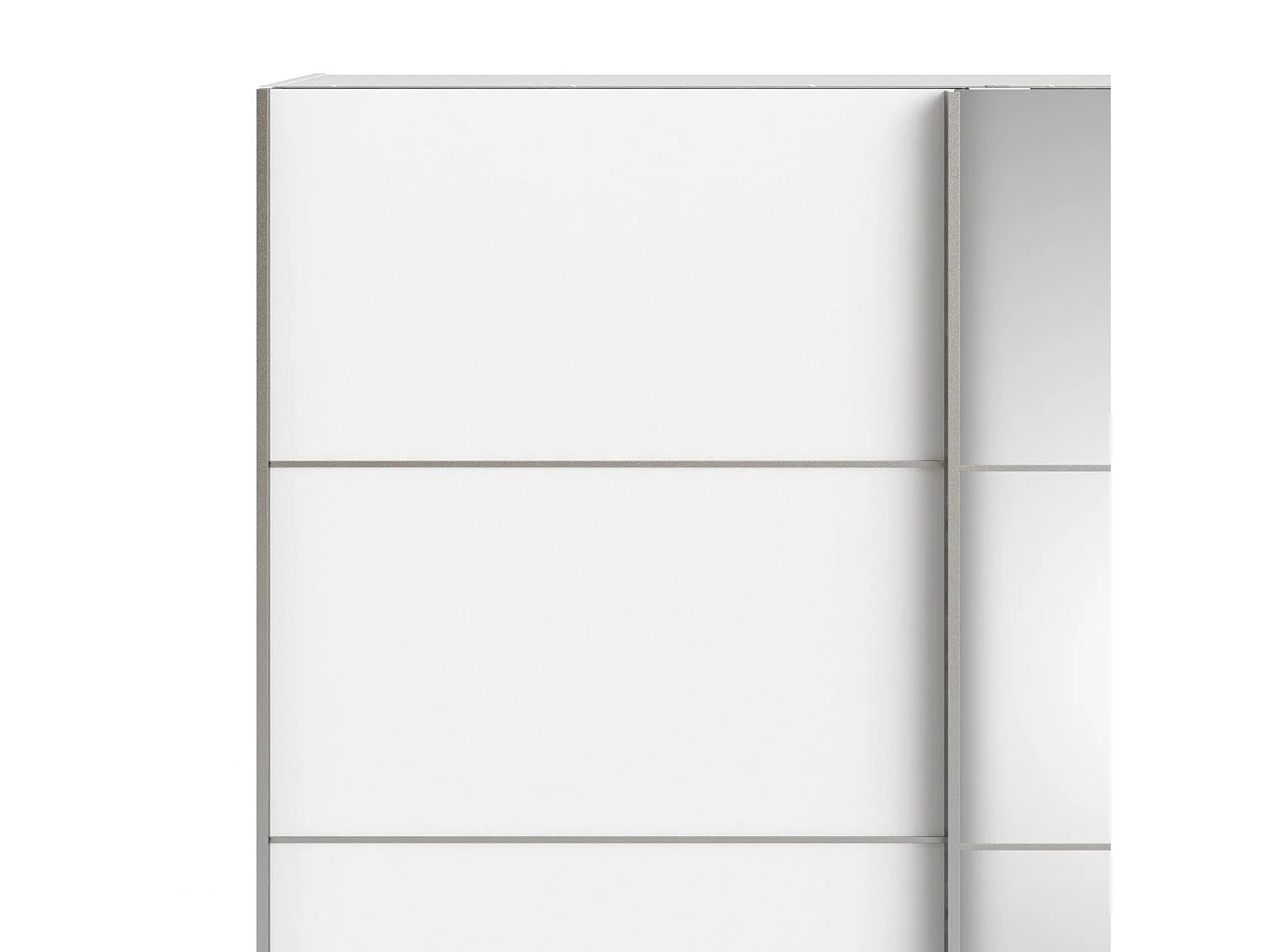 Garde-robe 2 portes Astrée, Meubles de chambre, Penderie de plain-pied, Placard à vêtements, 182x64 h202 cm, Blanc