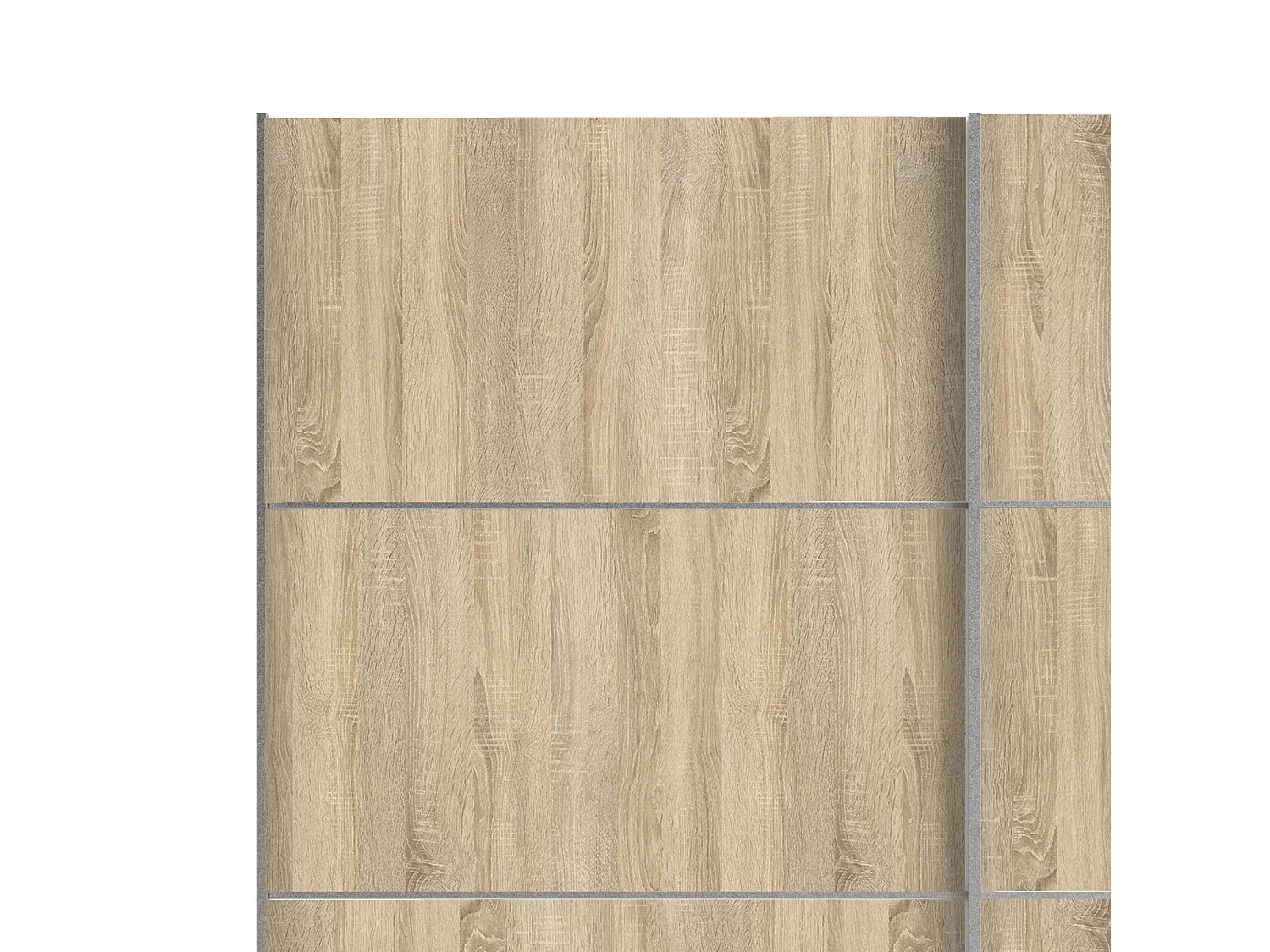 Armário Accadia de 2 portas, mobiliário de quarto, roupeiro, roupeiro, 182x64 h202 cm, carvalho e branco