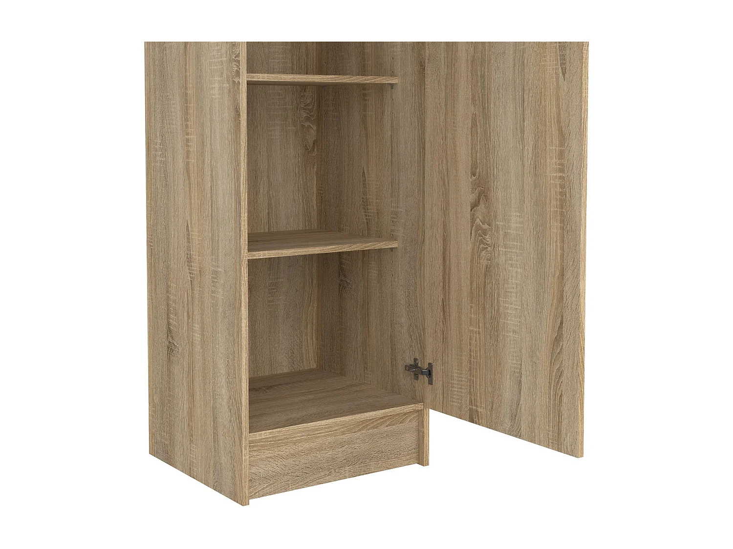 GroÃŸer Kleiderschrank Airone, Schlafzimmermöbel, Schrank, Garderobe, 49x47 h200 cm, Eiche
