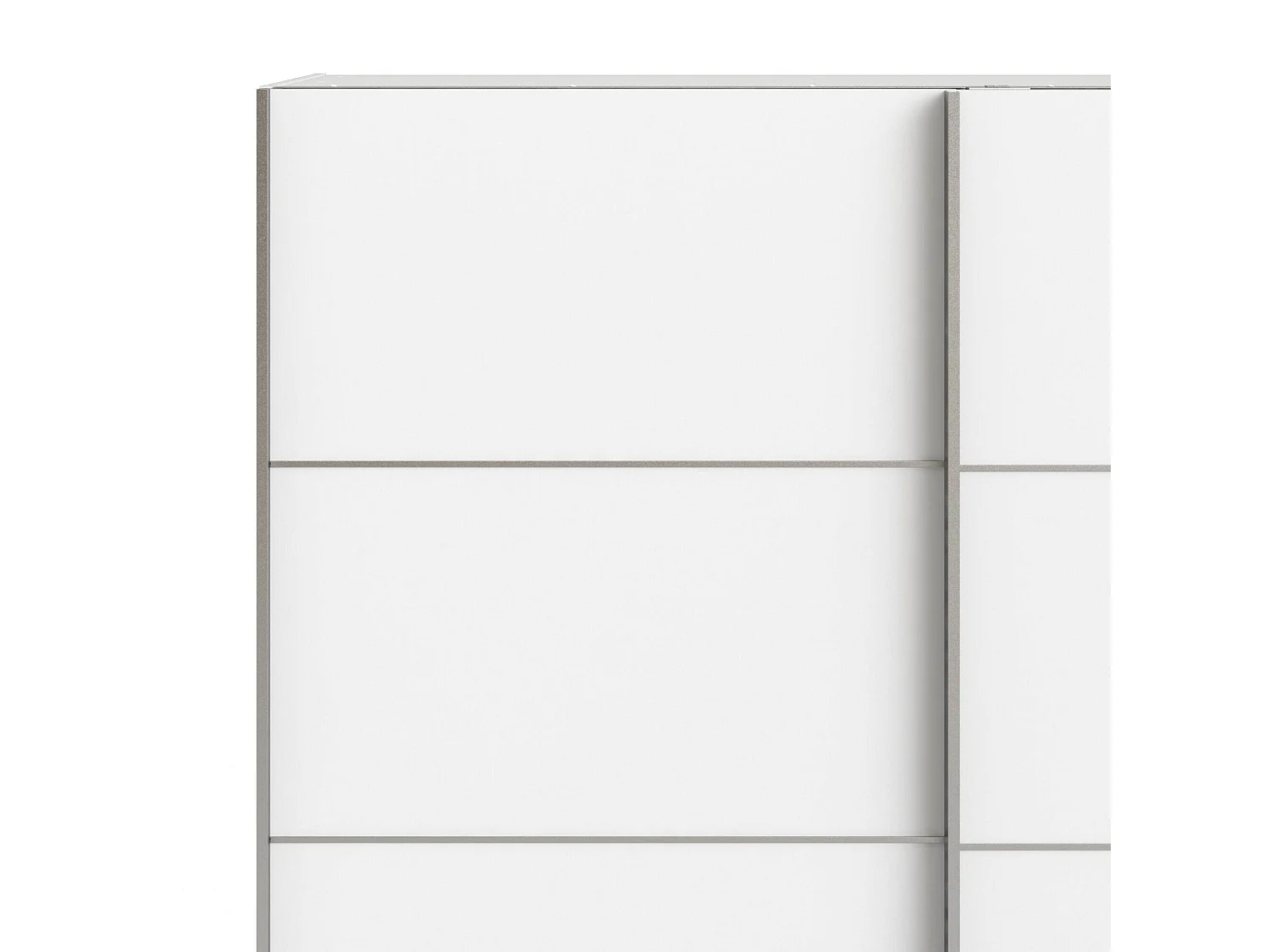 Garde-robe 2 portes Accadia, Meubles de chambre, Penderie de plain-pied, Placard à vêtements, 182x64 h202 cm, Blanc