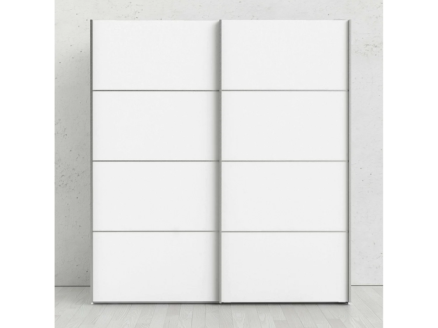 Dmora - Guardaroba 2 ante Accadia, 182x64 h202 cm, Bianco