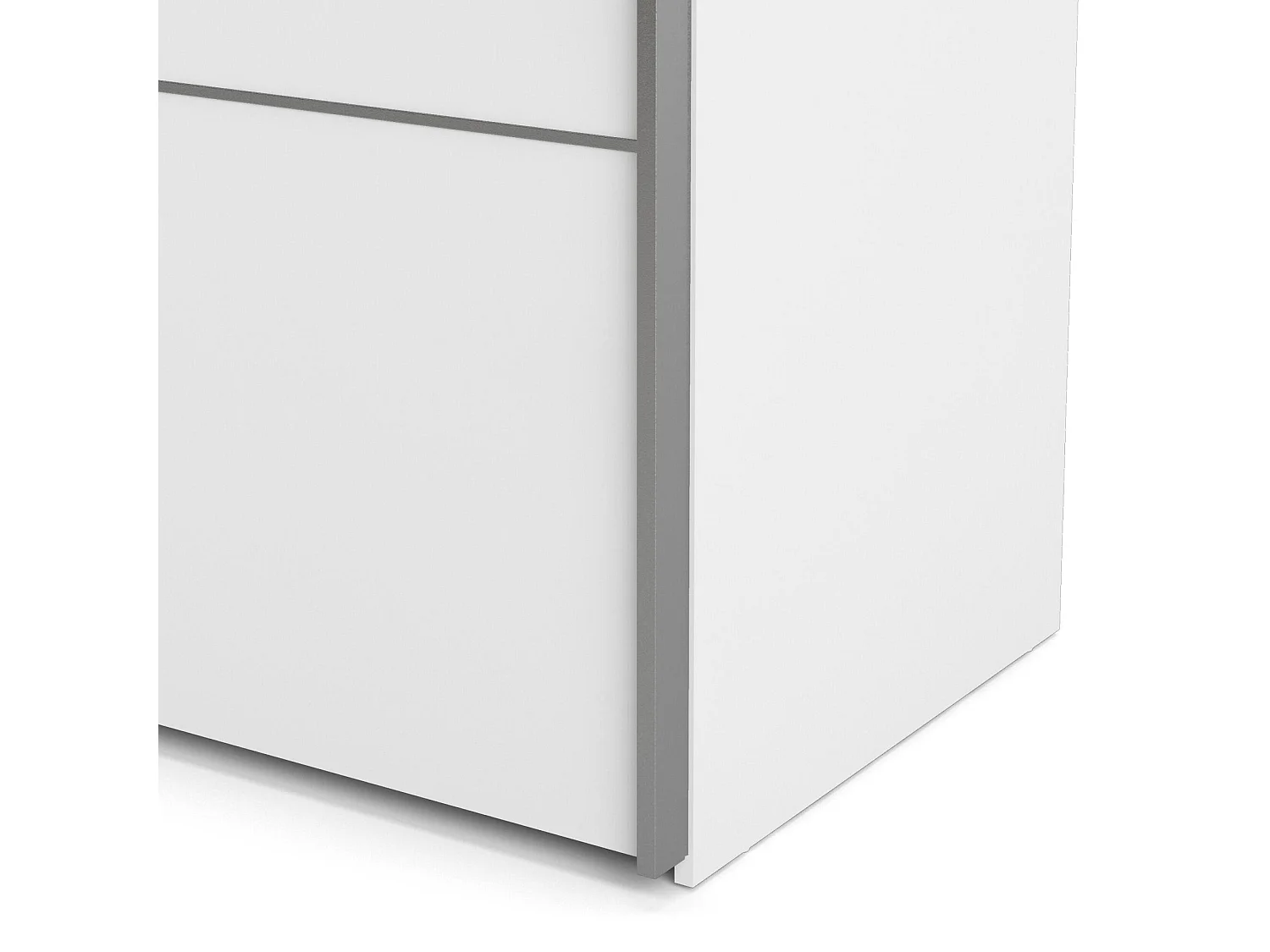 Dmora - Guardaroba 2 ante Accadia, 182x64 h202 cm, Bianco