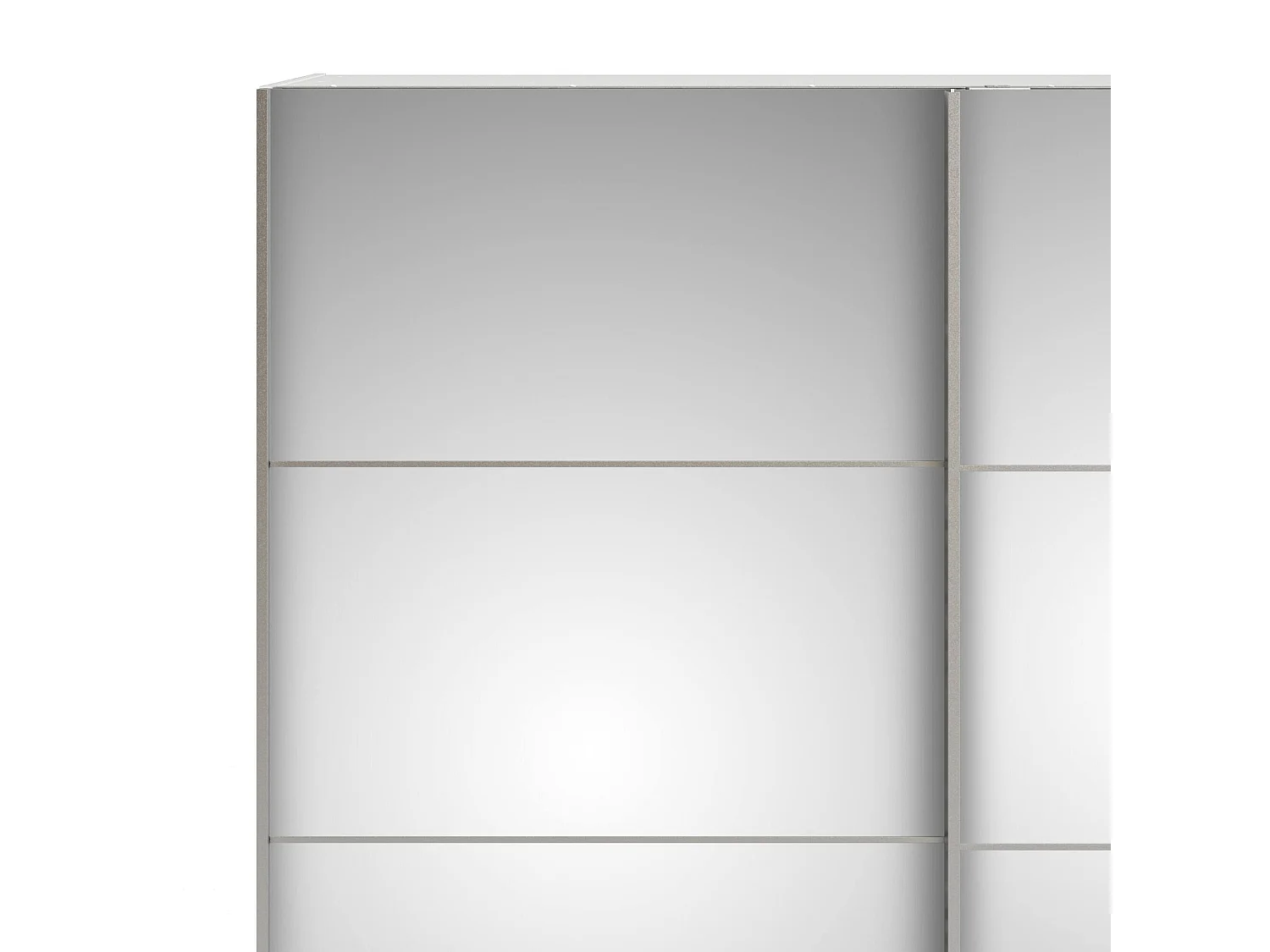 Bema 2-deurskast, Slaapkamermeubel, Inloopkast, Kledingkast, 182x64 h202 cm, Wit