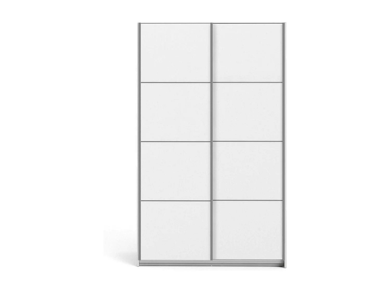 Garde-robe 2 portes NancyWake, Meubles de chambre, Penderie de plain-pied, Placard à vêtements, 122x64 h202 cm, Blanc