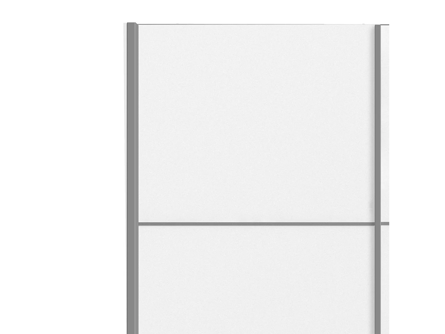 Garde-robe 2 portes NancyWake, Meubles de chambre, Penderie de plain-pied, Placard à vêtements, 122x64 h202 cm, Blanc