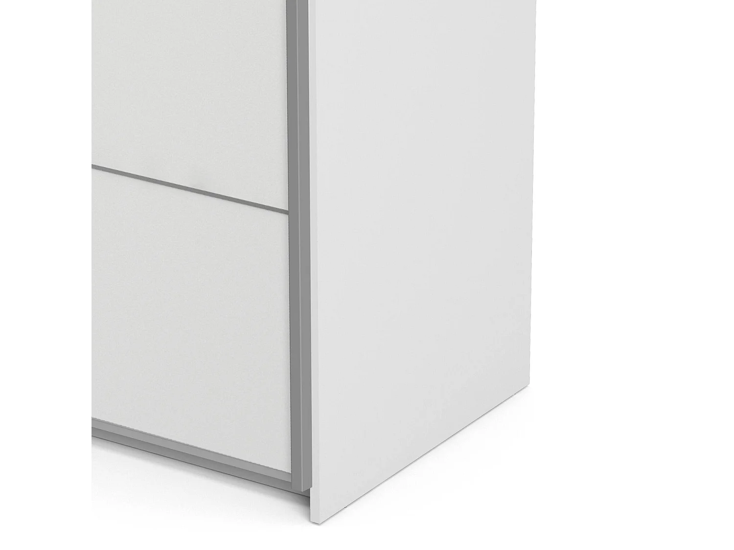 Garde-robe 2 portes NancyWake, Meubles de chambre, Penderie de plain-pied, Placard à vêtements, 122x64 h202 cm, Blanc