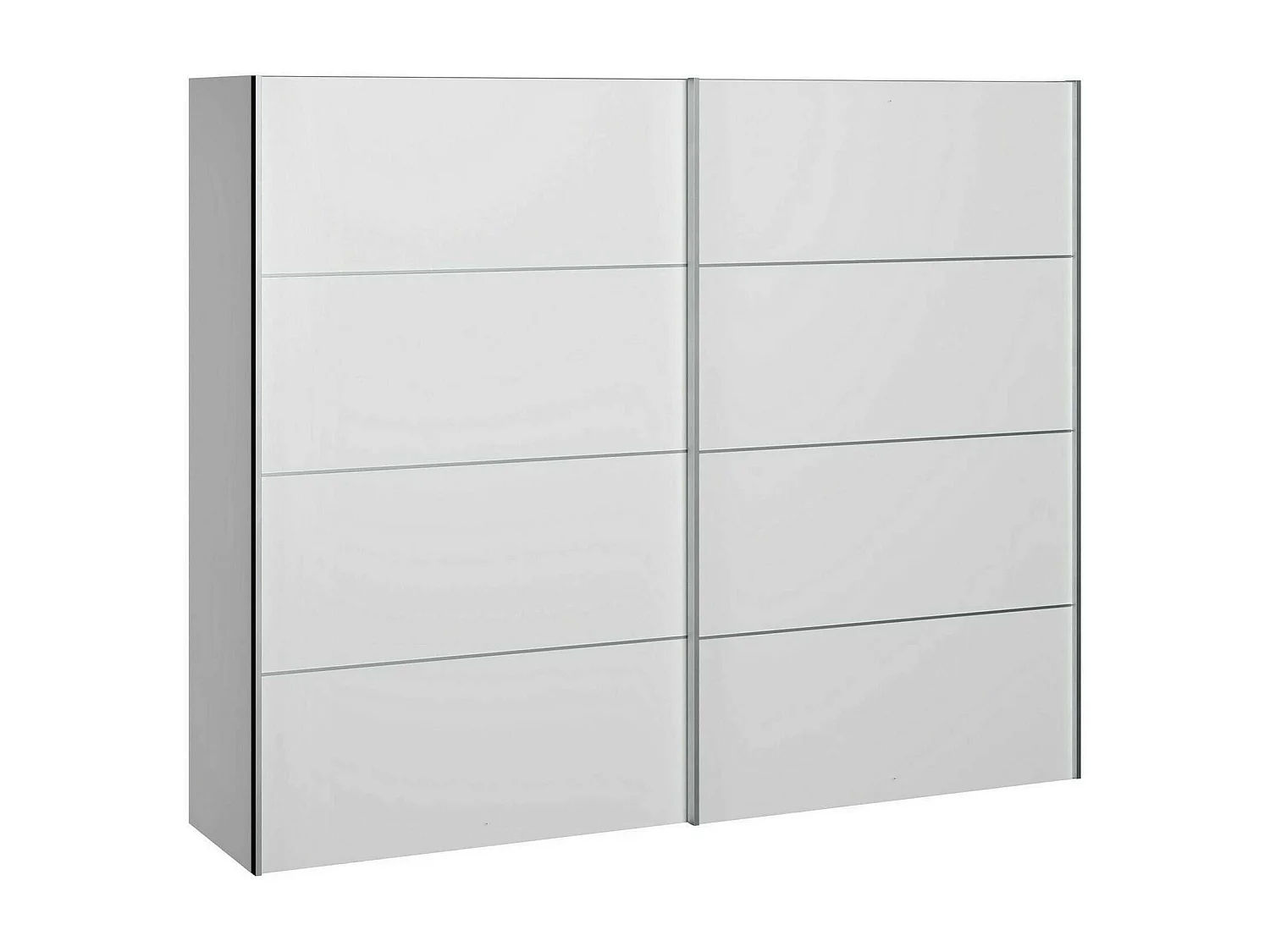 Garde-robe 2 portes Acerno, Meubles de chambre, Penderie de plain-pied, Placard à vêtements, 243x64 h202 cm, Blanc