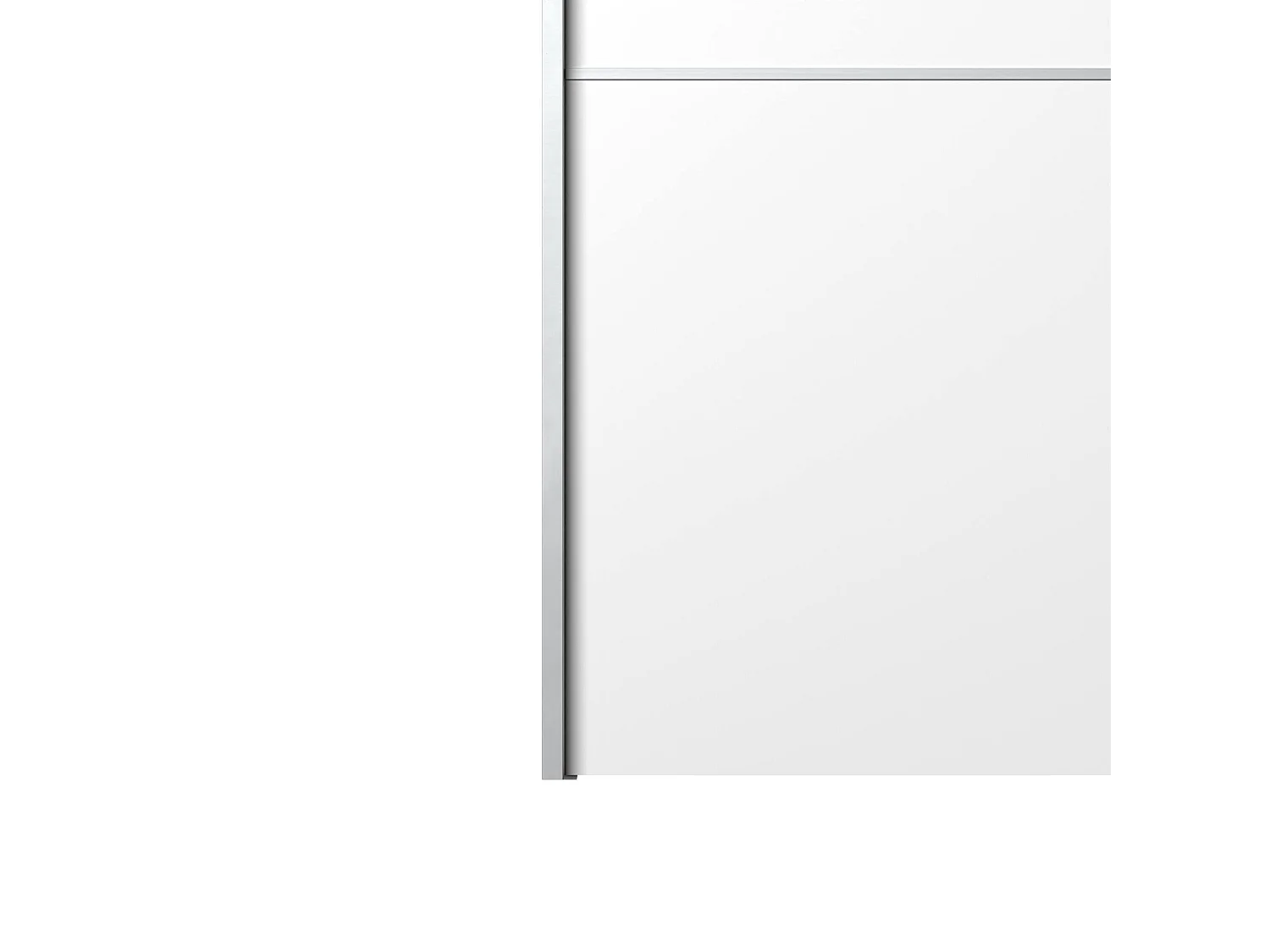 Garde-robe 2 portes Acerno, Meubles de chambre, Penderie de plain-pied, Placard à vêtements, 243x64 h202 cm, Blanc