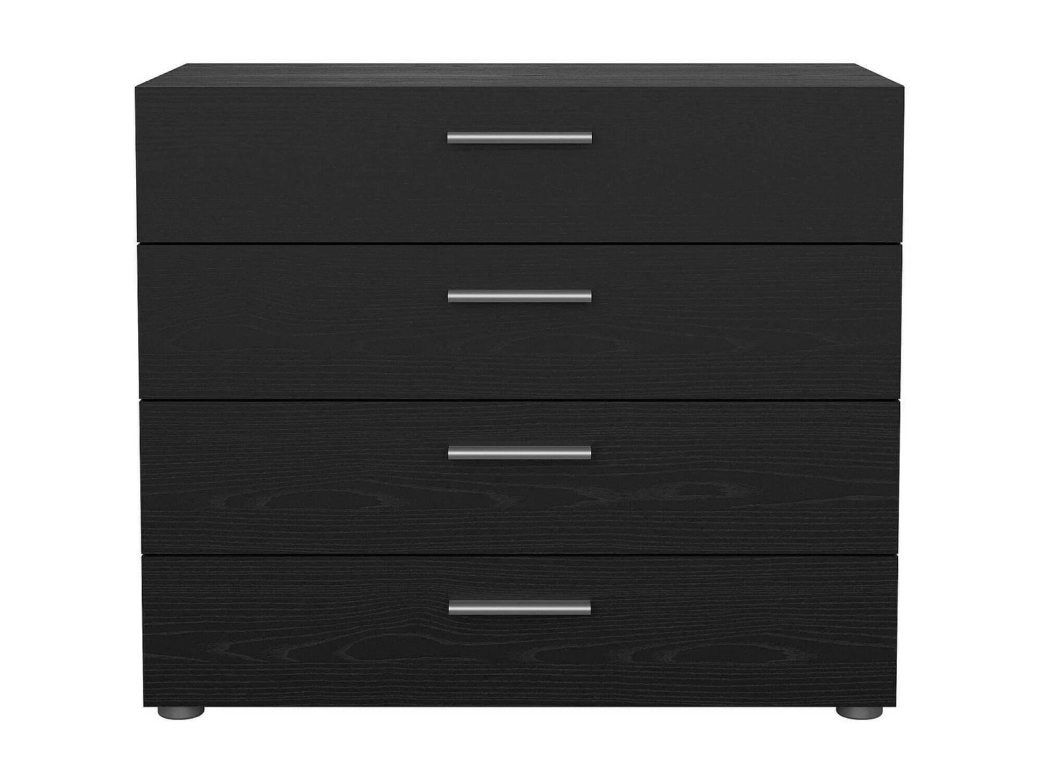 Arwen ladekast, Multifunctionele ladekast, Slaapkamerdressoir, Kast met lades, 80x40 h68 cm, Zwart