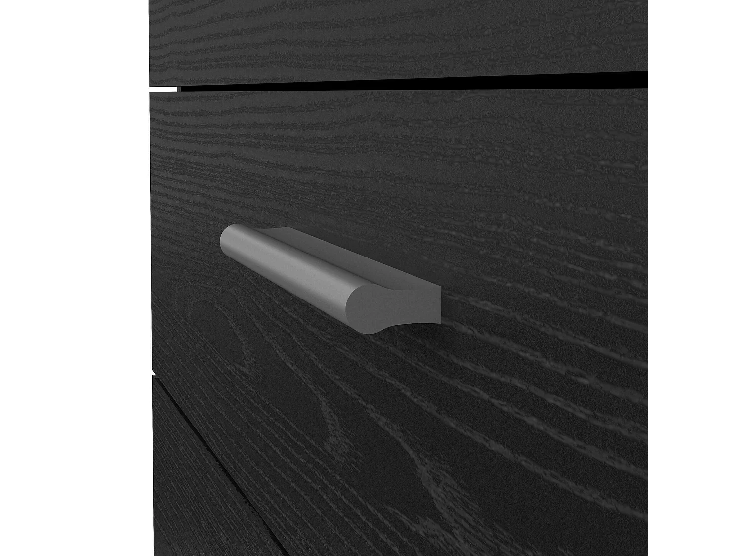 Arwen ladekast, Multifunctionele ladekast, Slaapkamerdressoir, Kast met lades, 80x40 h68 cm, Zwart