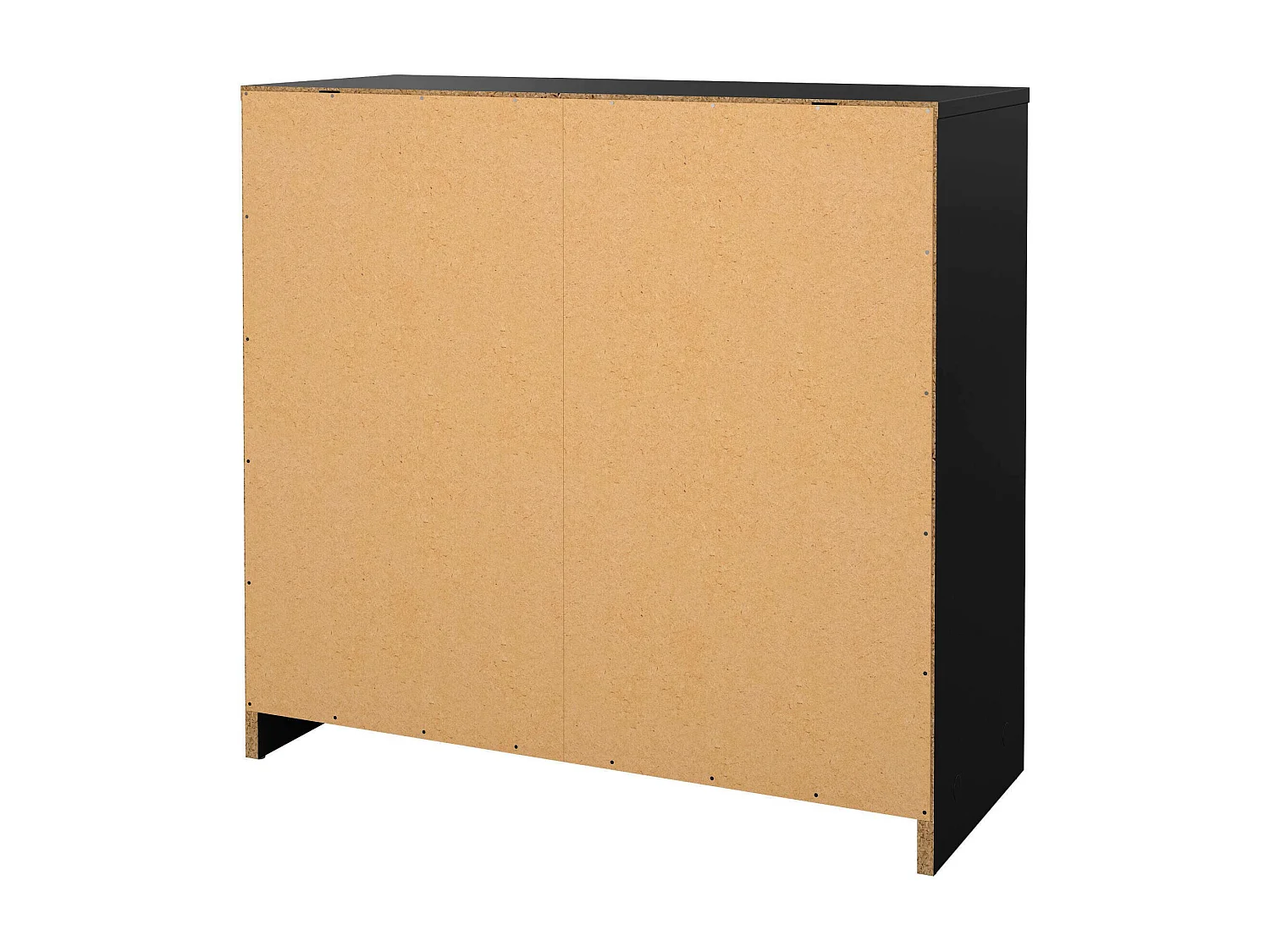 Commode Alert, Commode polyvalente, Commode de chambre, Meuble avec tiroirs, 72x30 h68 cm, Noir