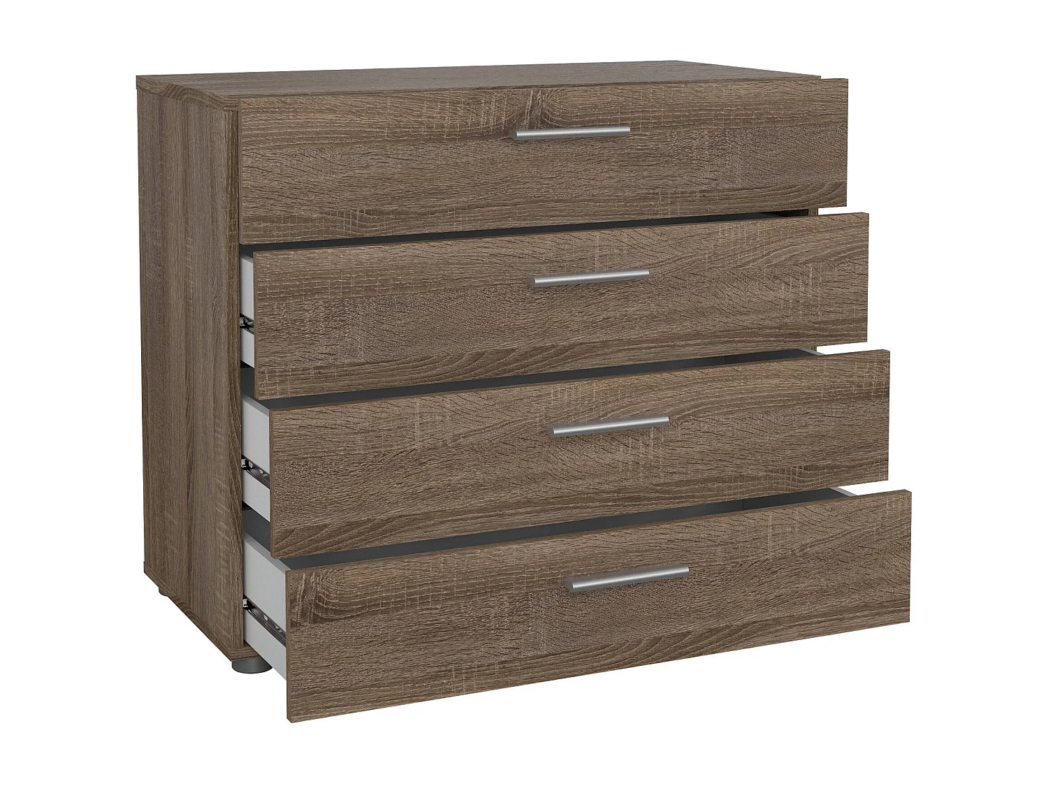 Arwen ladekast, Multifunctionele ladekast, Slaapkamer ladekast, Kast met lades, 70x40 h76 cm, Eiken