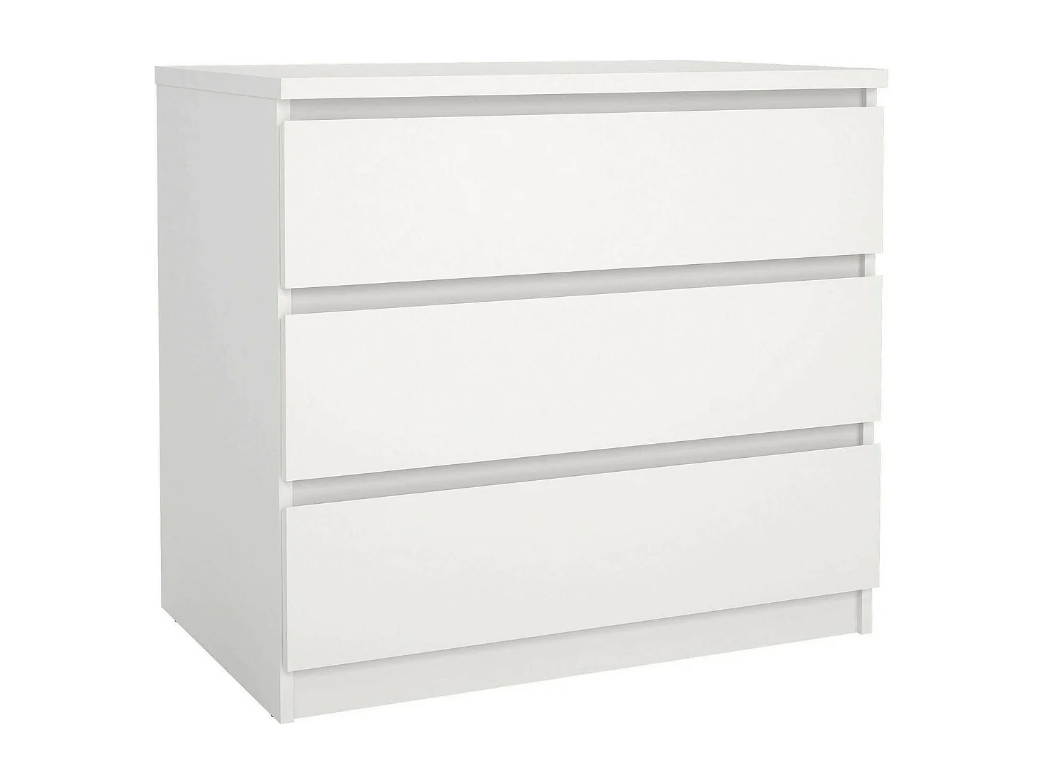 Artic ladekast, Multifunctionele ladekast, Slaapkamer ladekast, Kast met lades, 77x50 h70 cm, Wit