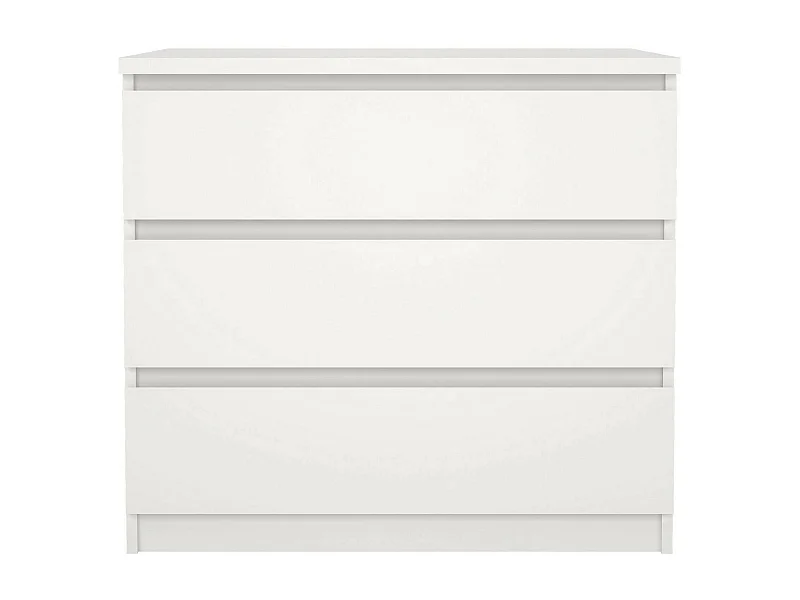 Commode Artic, Commode polyvalente, Commode de chambre, Meuble avec tiroirs, 77x50 h70 cm, Blanc
