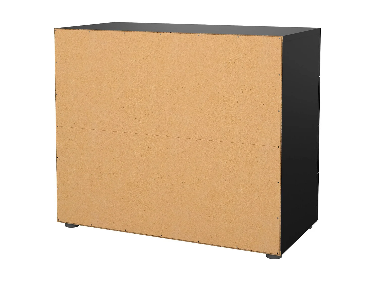 Arwen ladekast, Multifunctionele ladekast, Slaapkamerdressoir, Kast met lades, 80x40 h68 cm, Zwart