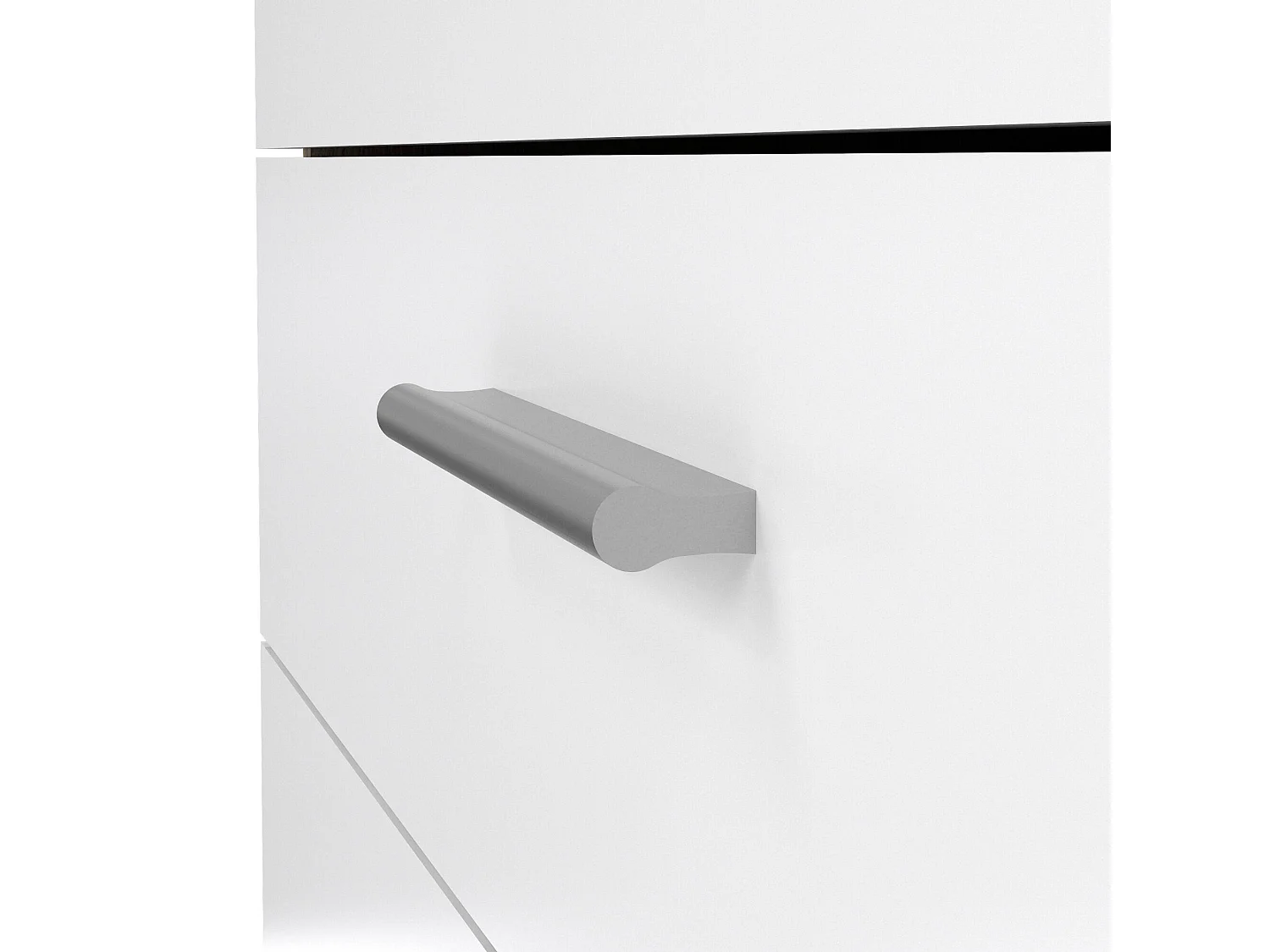 Cajonera Arwen, Cómoda multiusos, Cómoda de dormitorio, Gabinete con cajones, 80x40 h68 cm, Roble y Blanco brillante